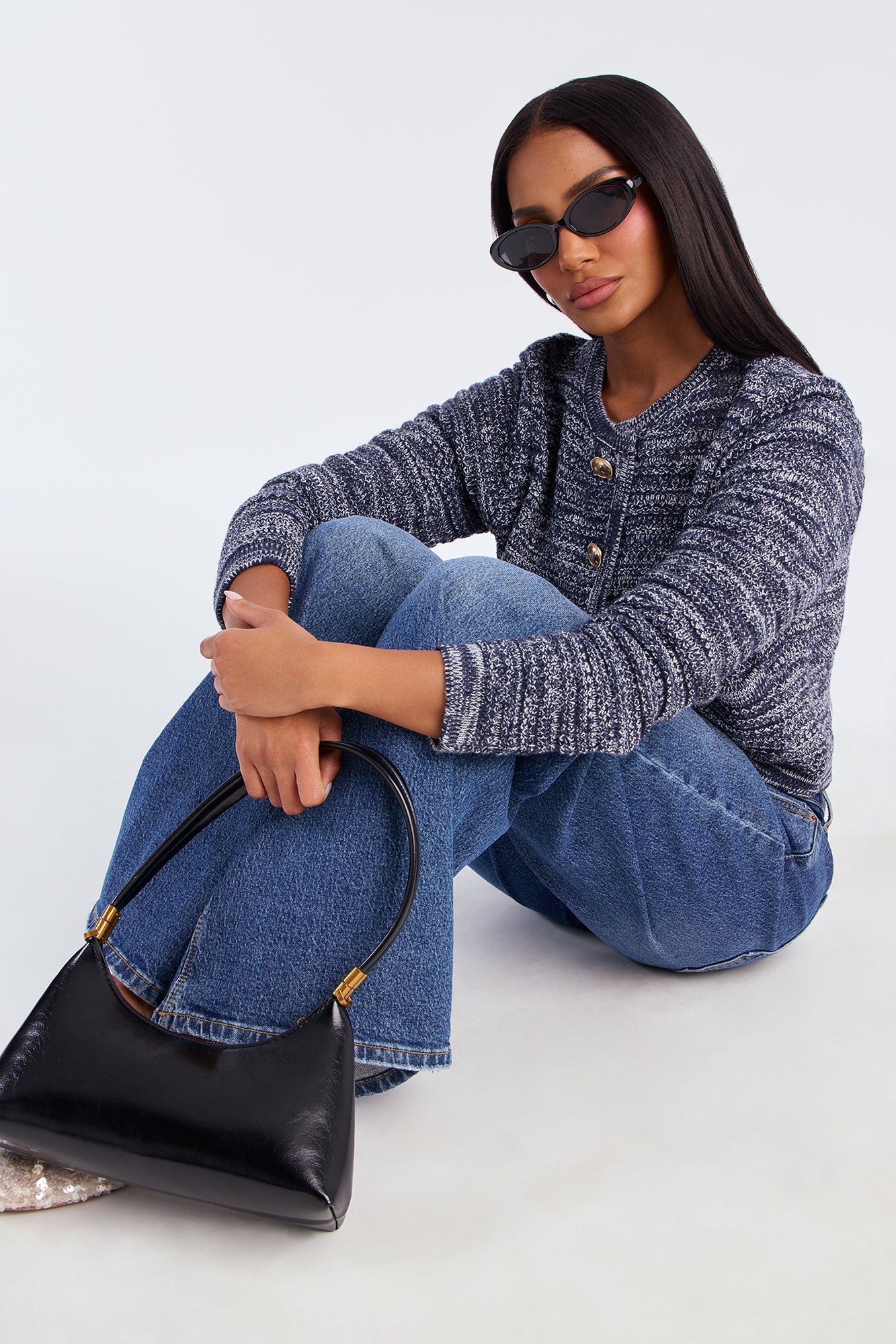 Class Act Cardigan  - Navy