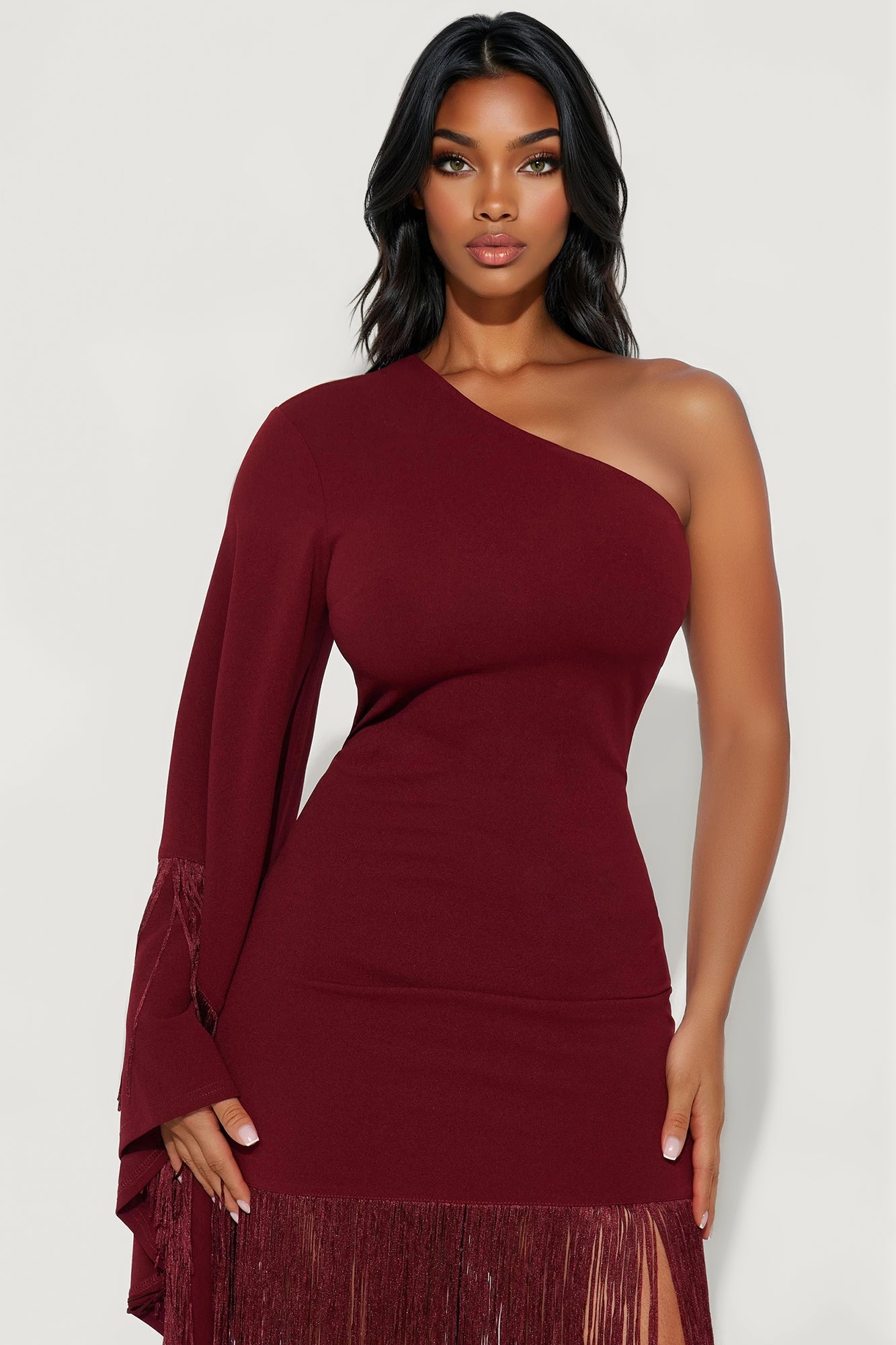 Dare And Swear Maxi Dress - Burgundy 
