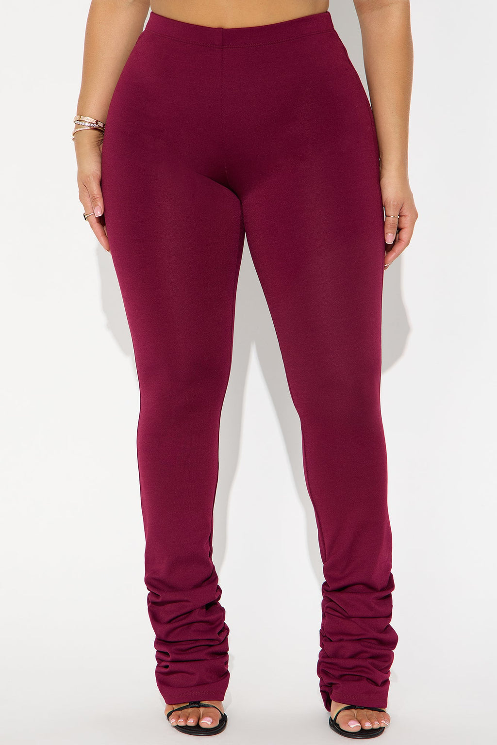 Love Galore Stacked Legging - Wine 