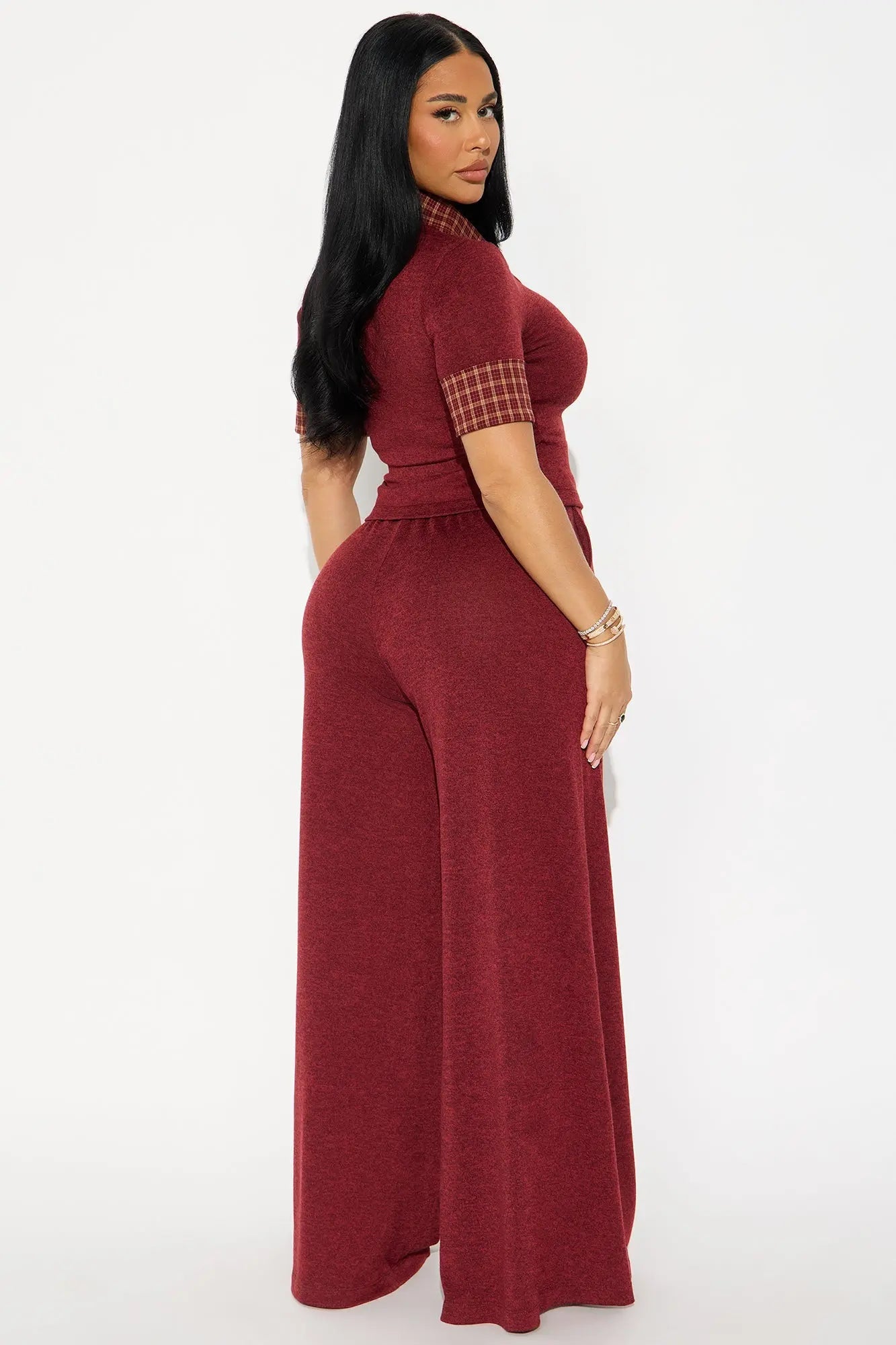 Always Perfect Pant Set - Burgundy 