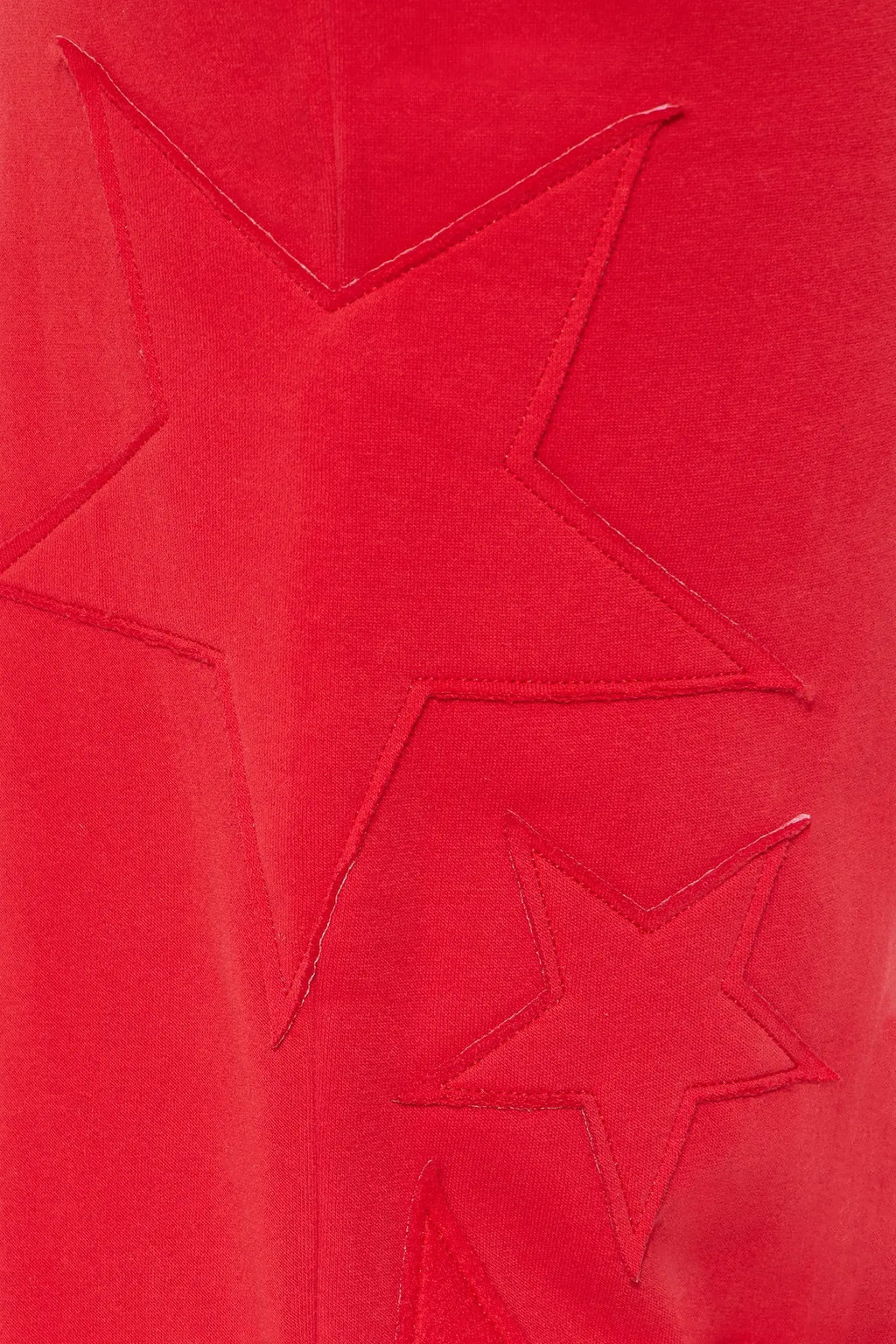 Star Girl Fleece Jogger Set - Red 
