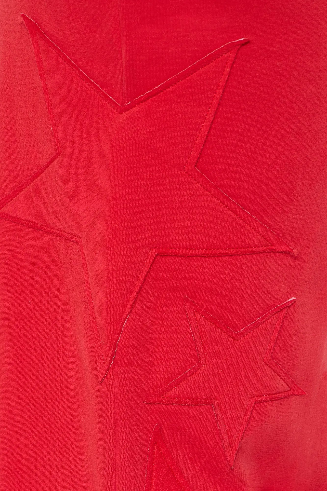 Star Girl Fleece Jogger Set - Red 