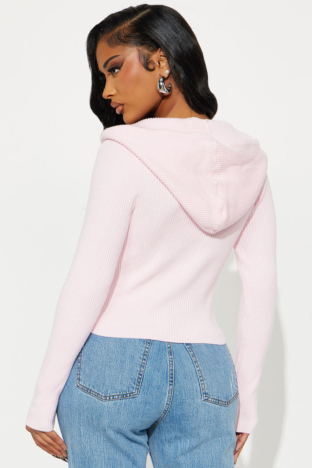 The Cutest Ribbed Sweater - Pink
