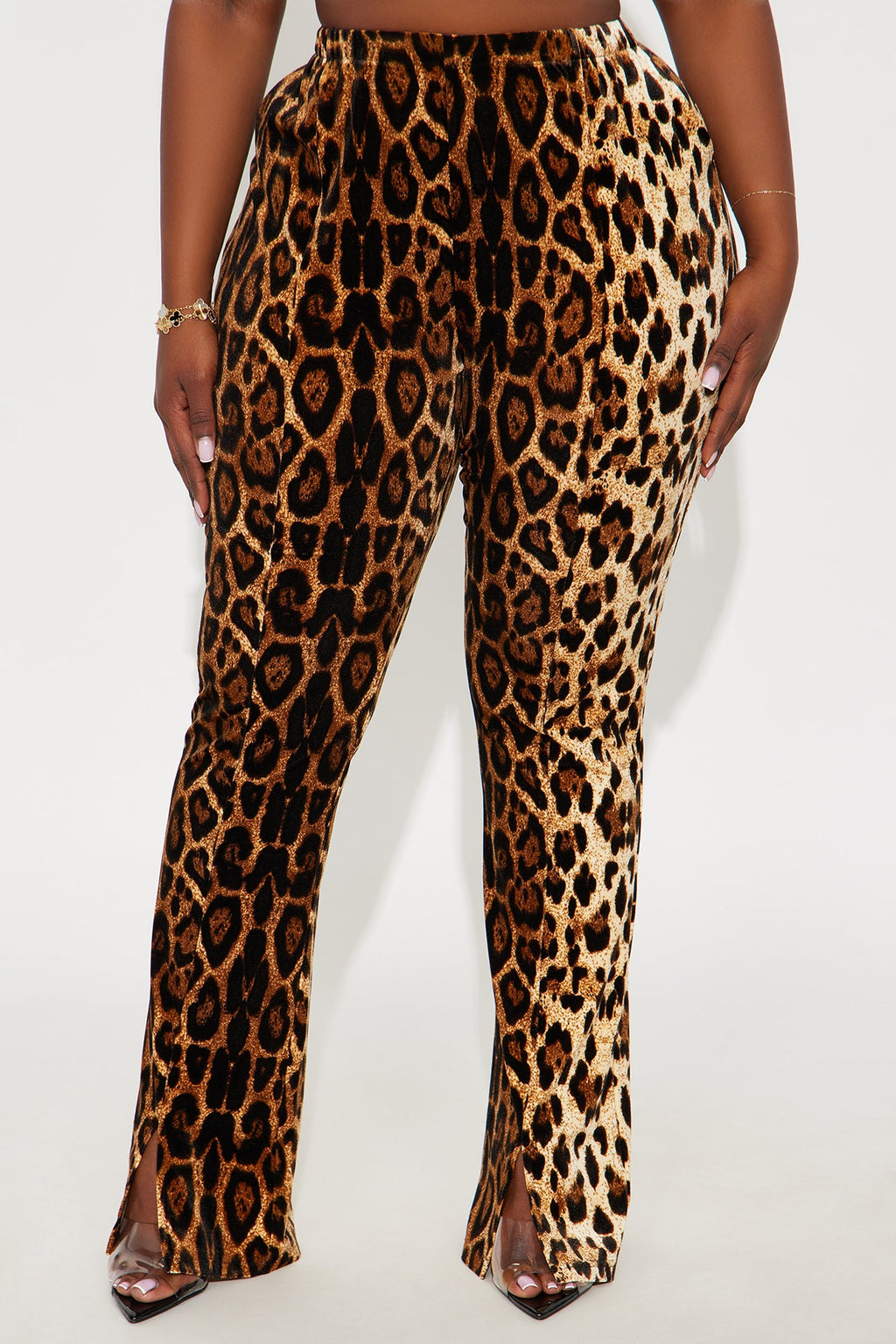 Feeling Fierce Velvet Leopard Pant - Leopard