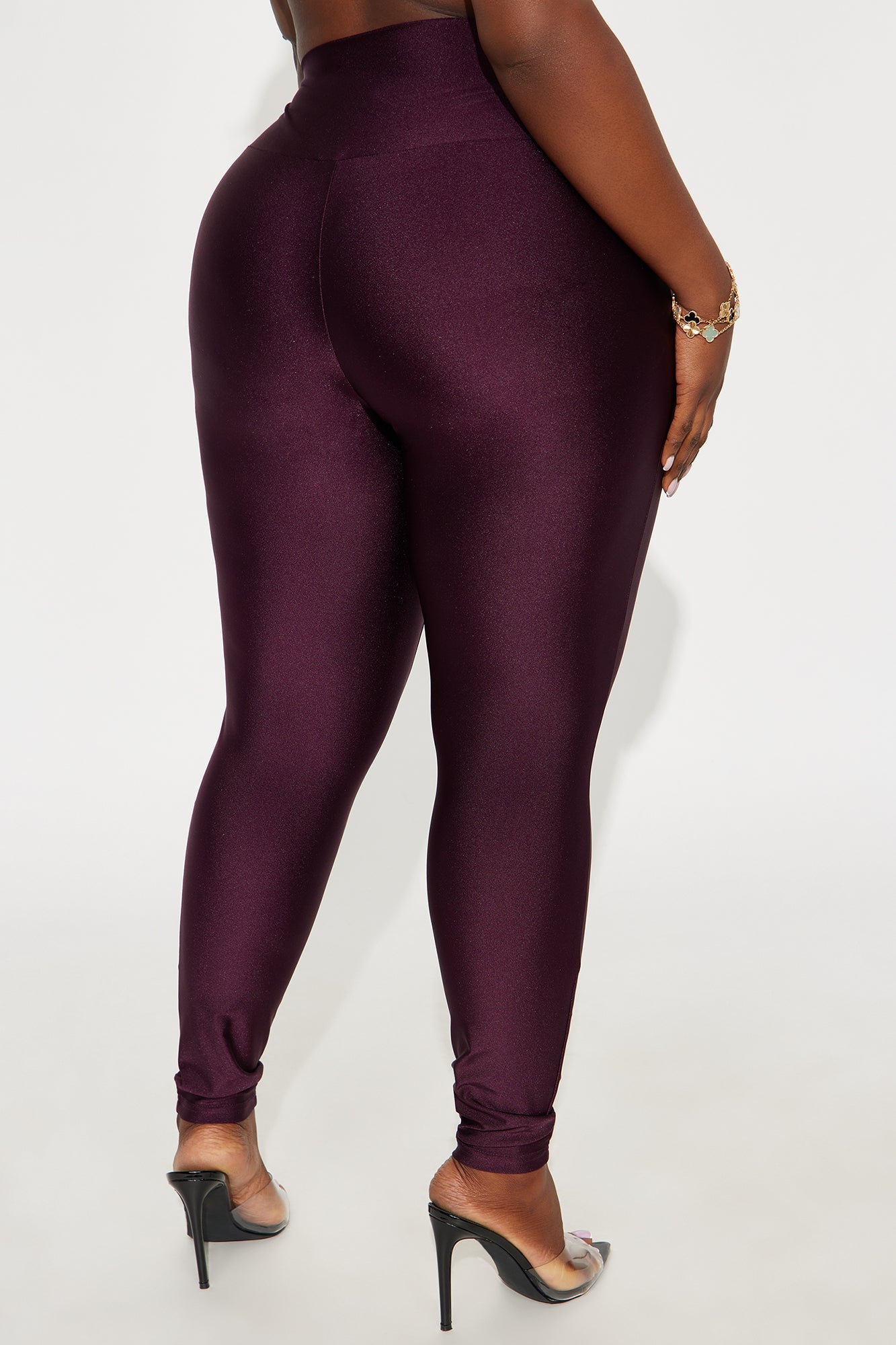 Brianne High Rise Leggings - Eggplant