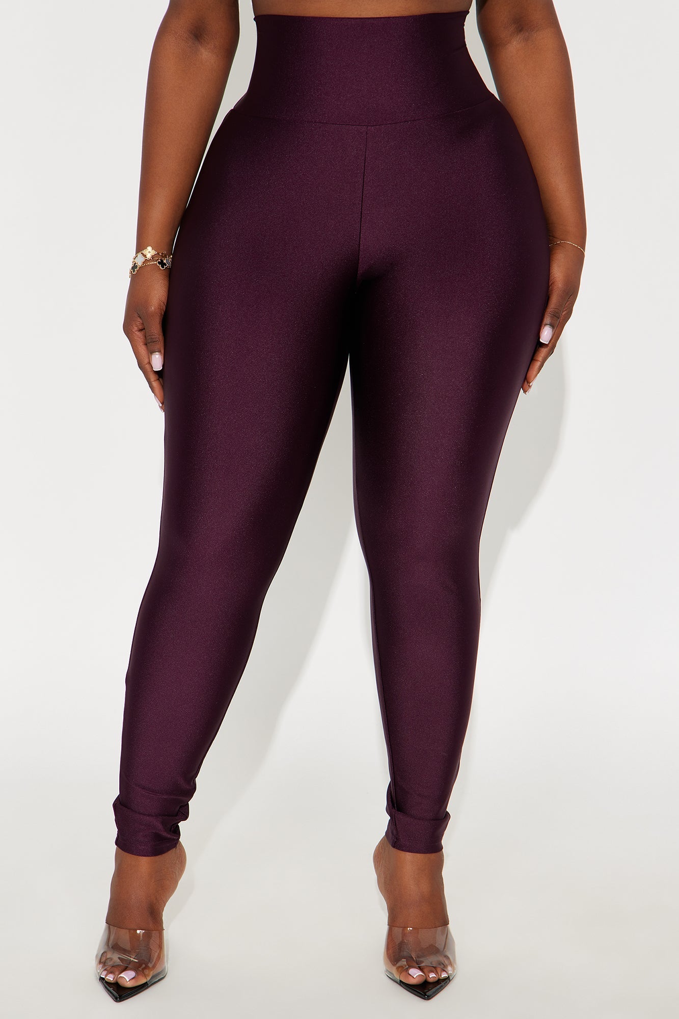 Brianne High Rise Leggings - Eggplant