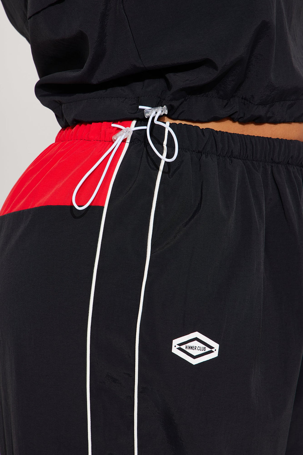 Bella Windbreaker Pant Set - Black 