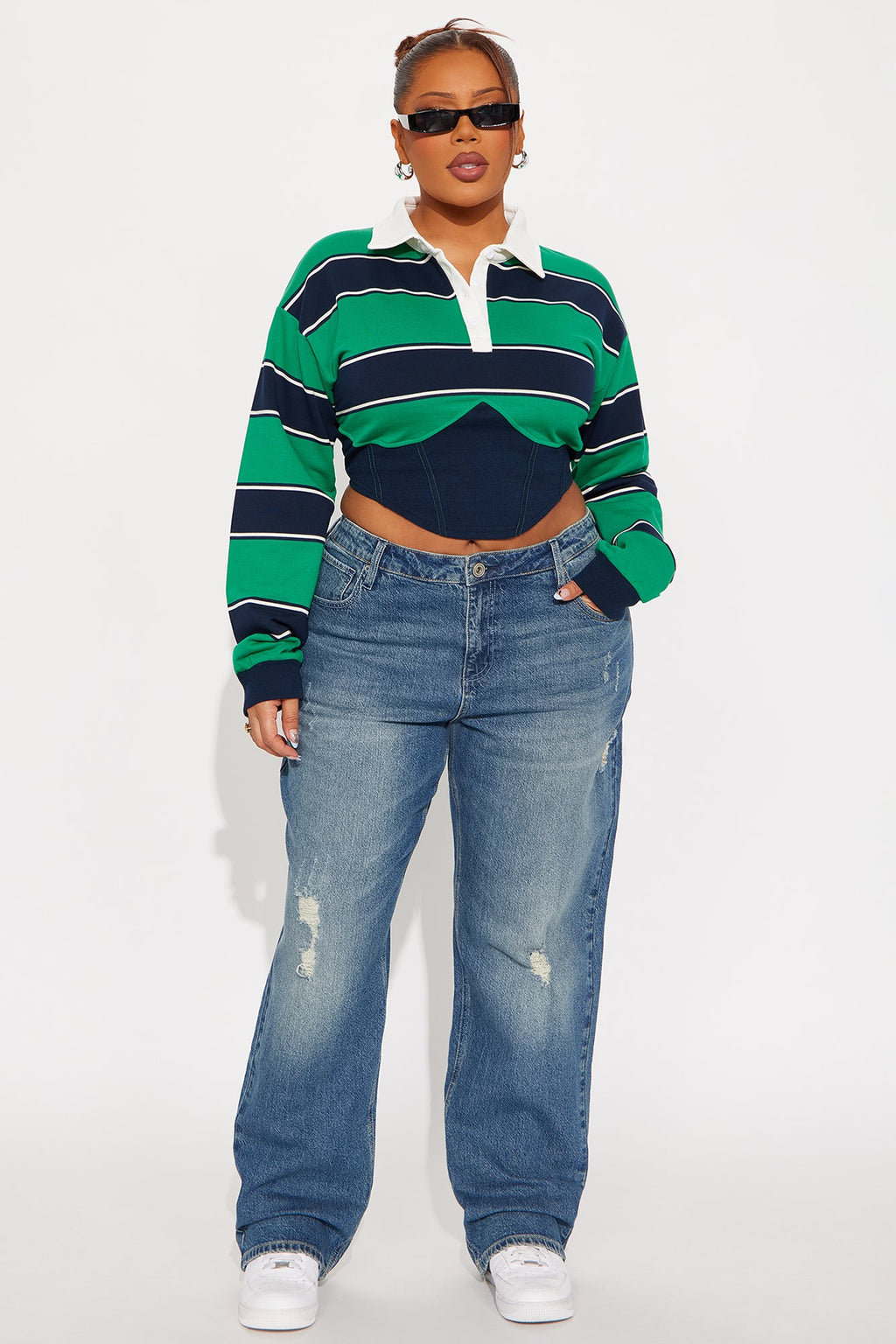 Lana Low Rise Straight Leg Jeans - Dark Wash