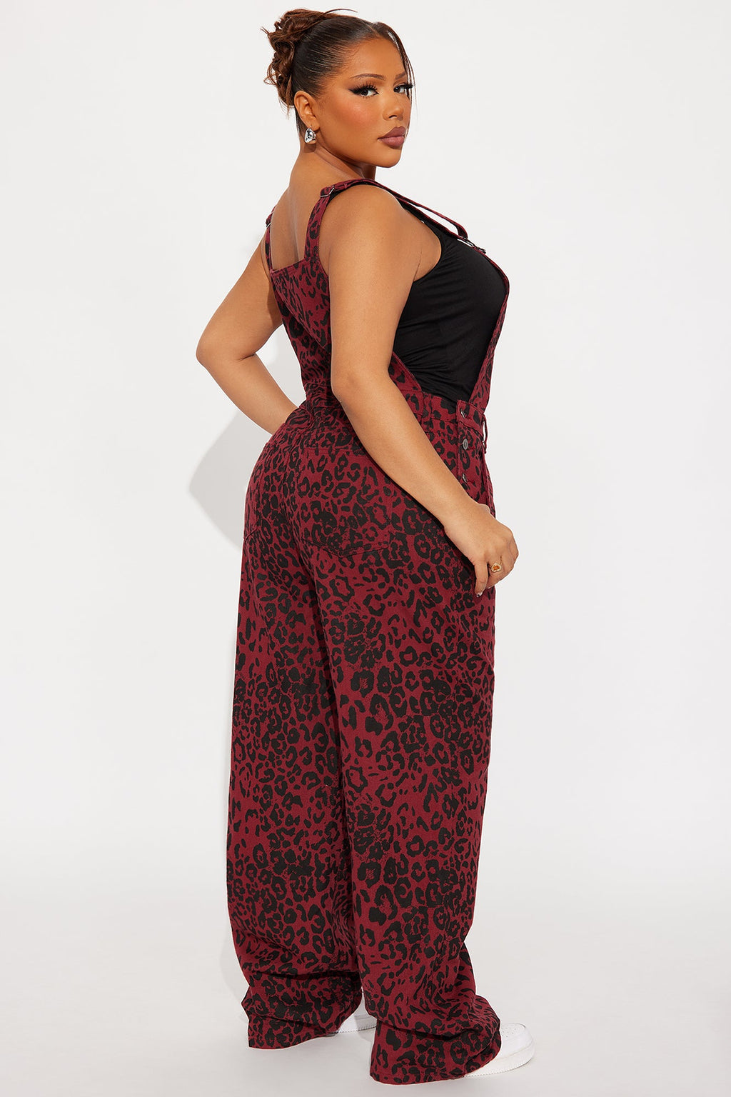 Match The Energy Leopard Overalls - Red