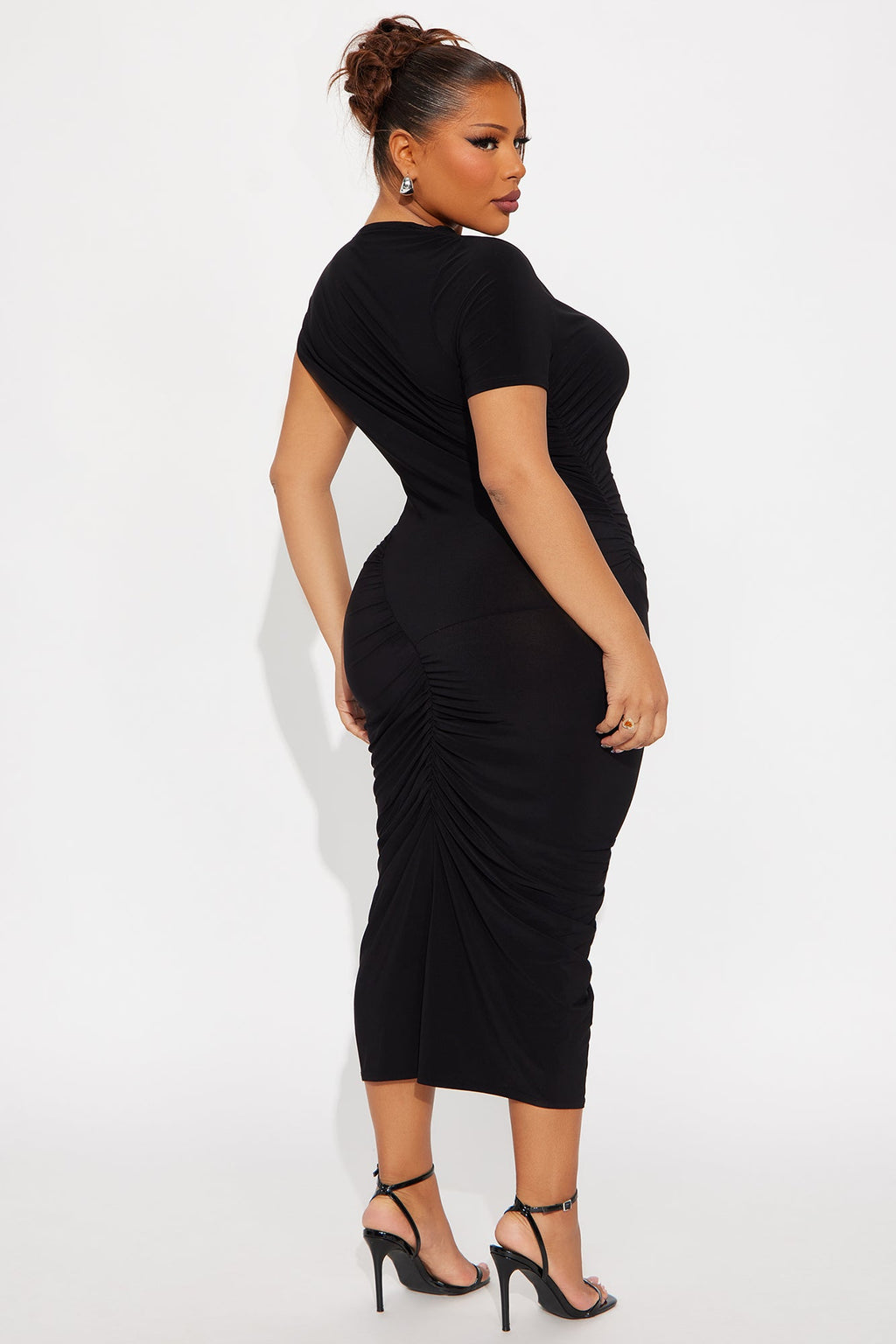 Fancy Girl Midi Dress - Black