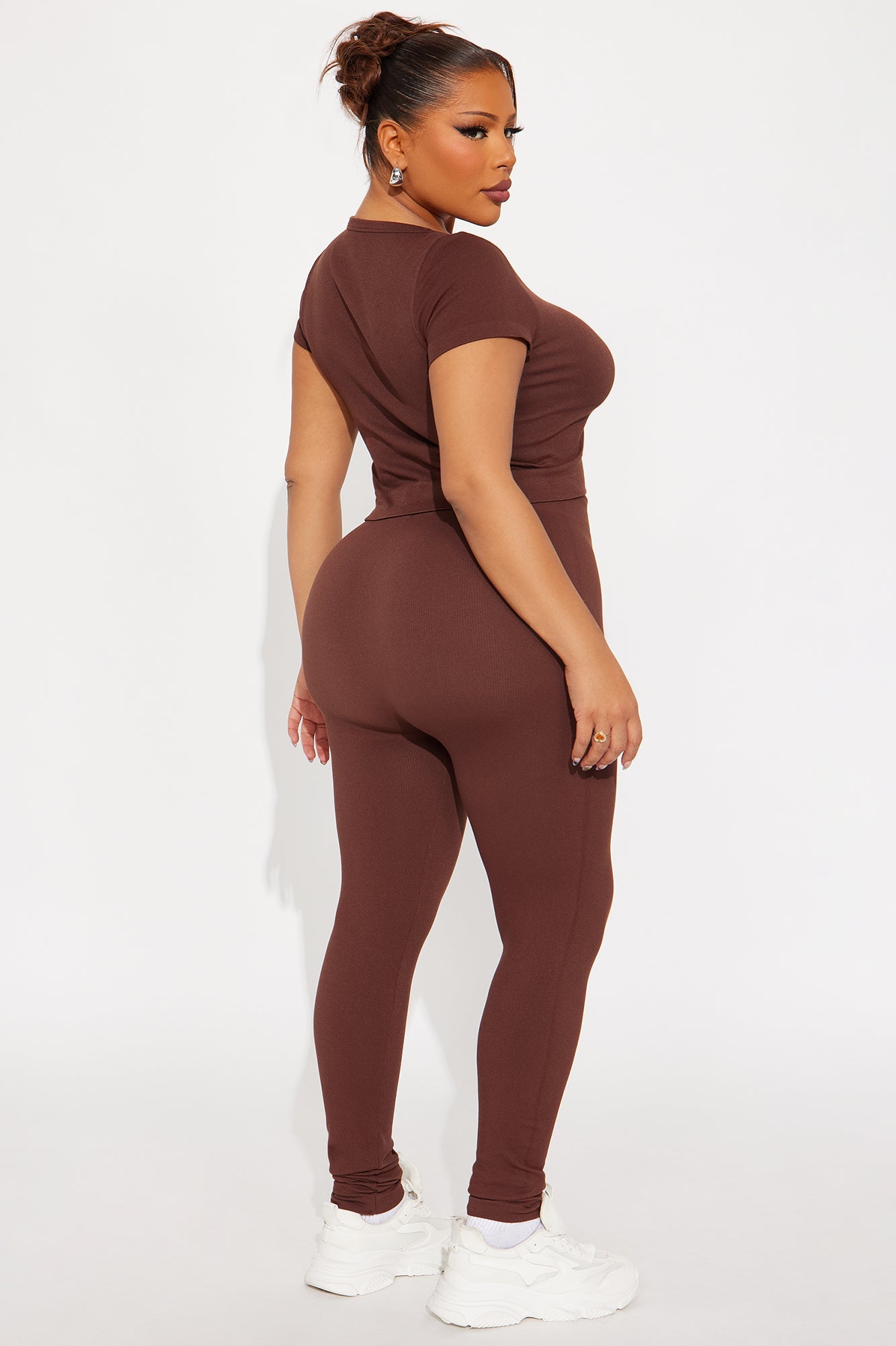 Alisa Seamless Legging Set - Mocha