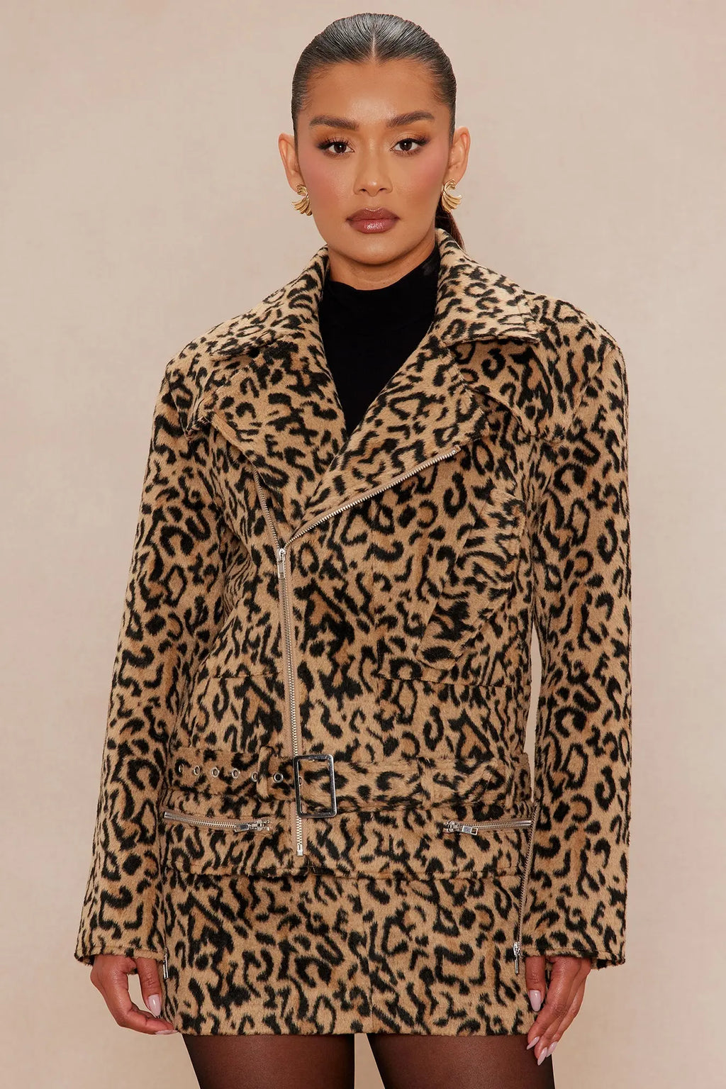 Tracee Wool Jacket - Leopard 
