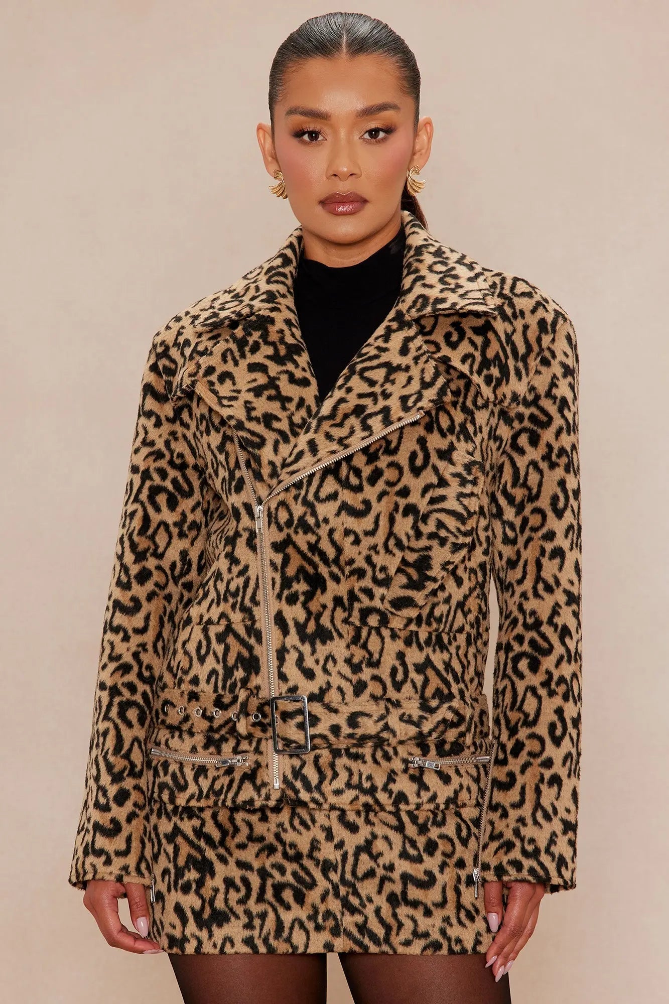 Tracee Wool Jacket - Leopard 