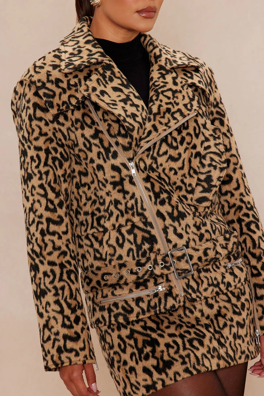Tracee Wool Jacket - Leopard 