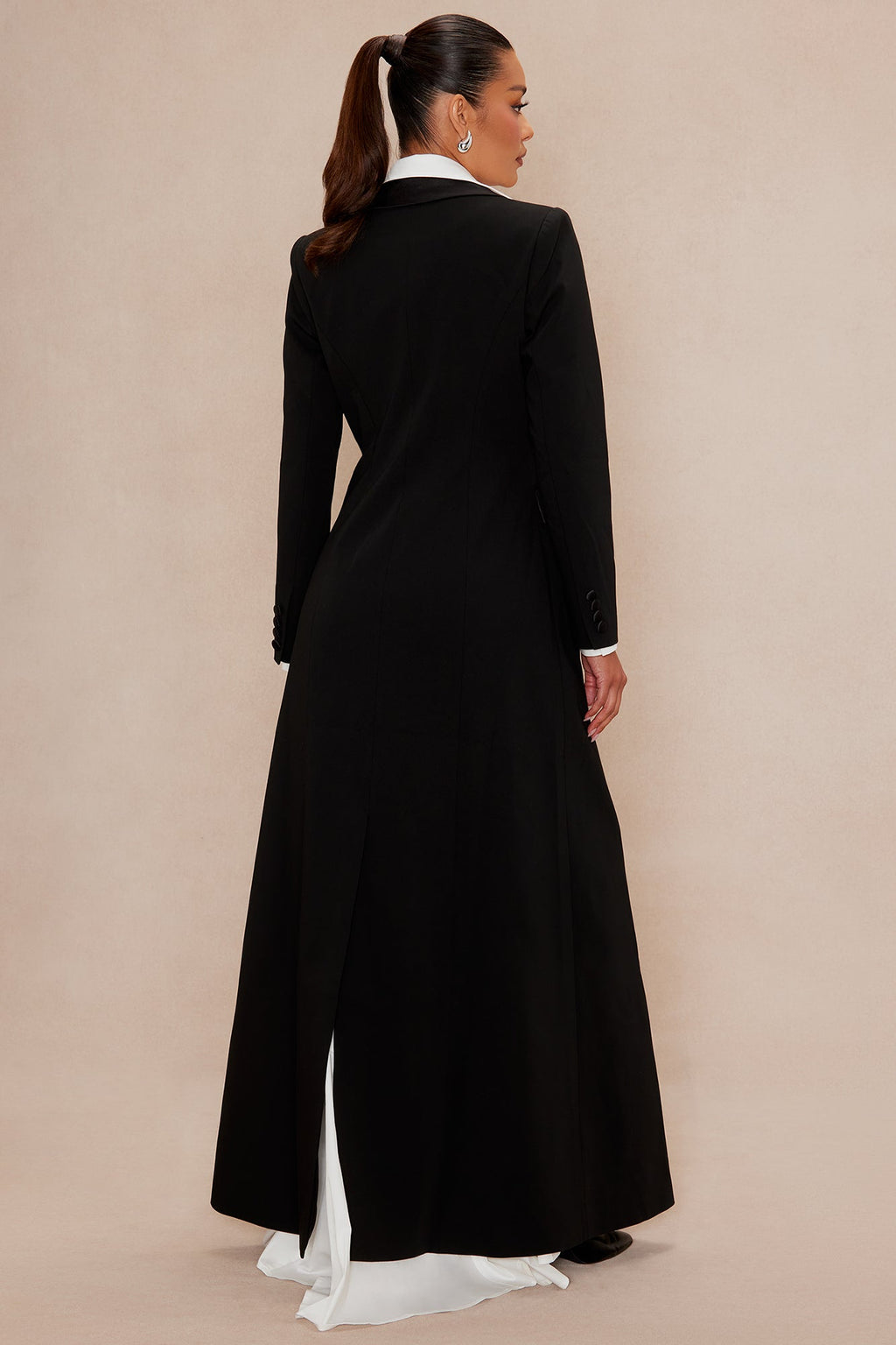 Amelia Blazer 2 Piece Dress Set - Black/White 
