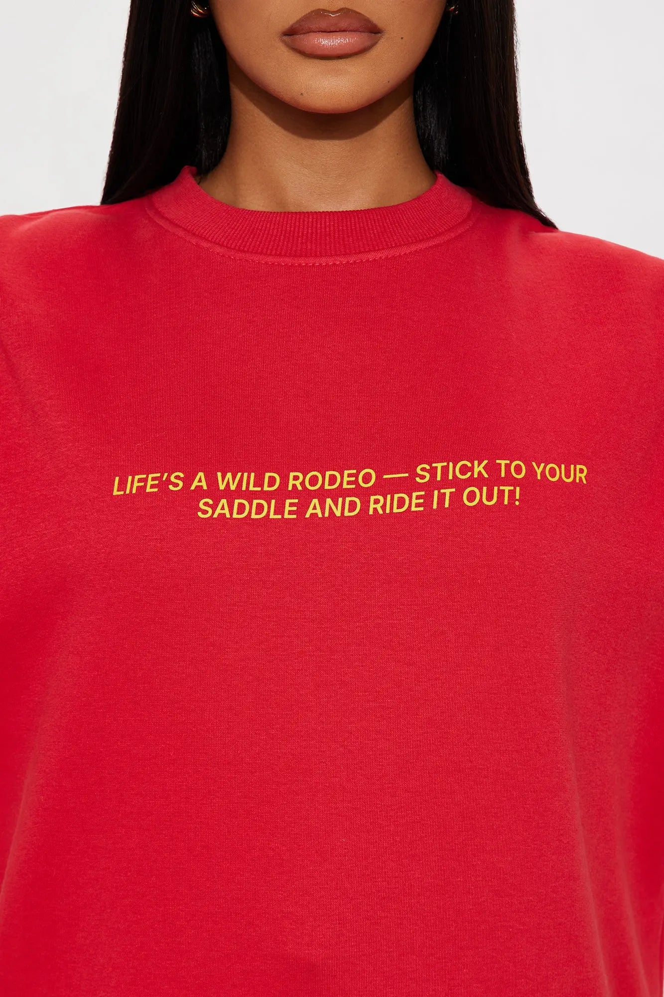 Wild Rodeo Fleece Pant Set - Red 