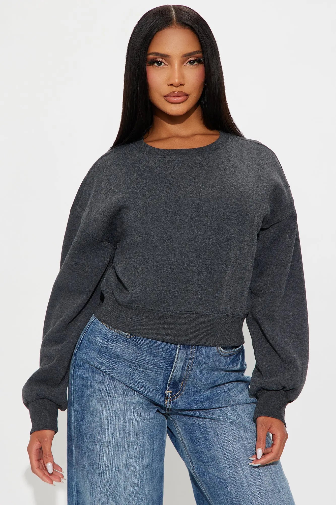 Candice Lounge Crew Neck - Charcoal 