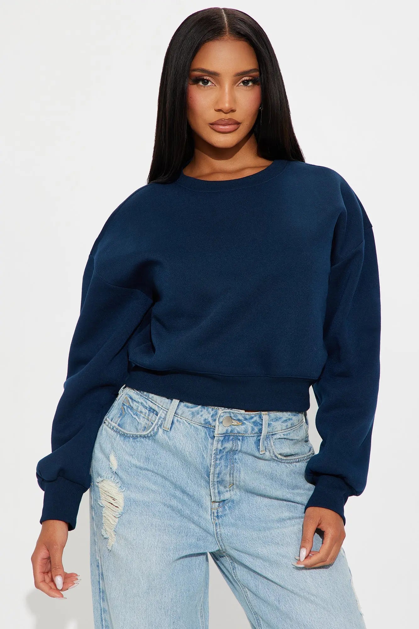 Candice Lounge Crew Neck - Navy 