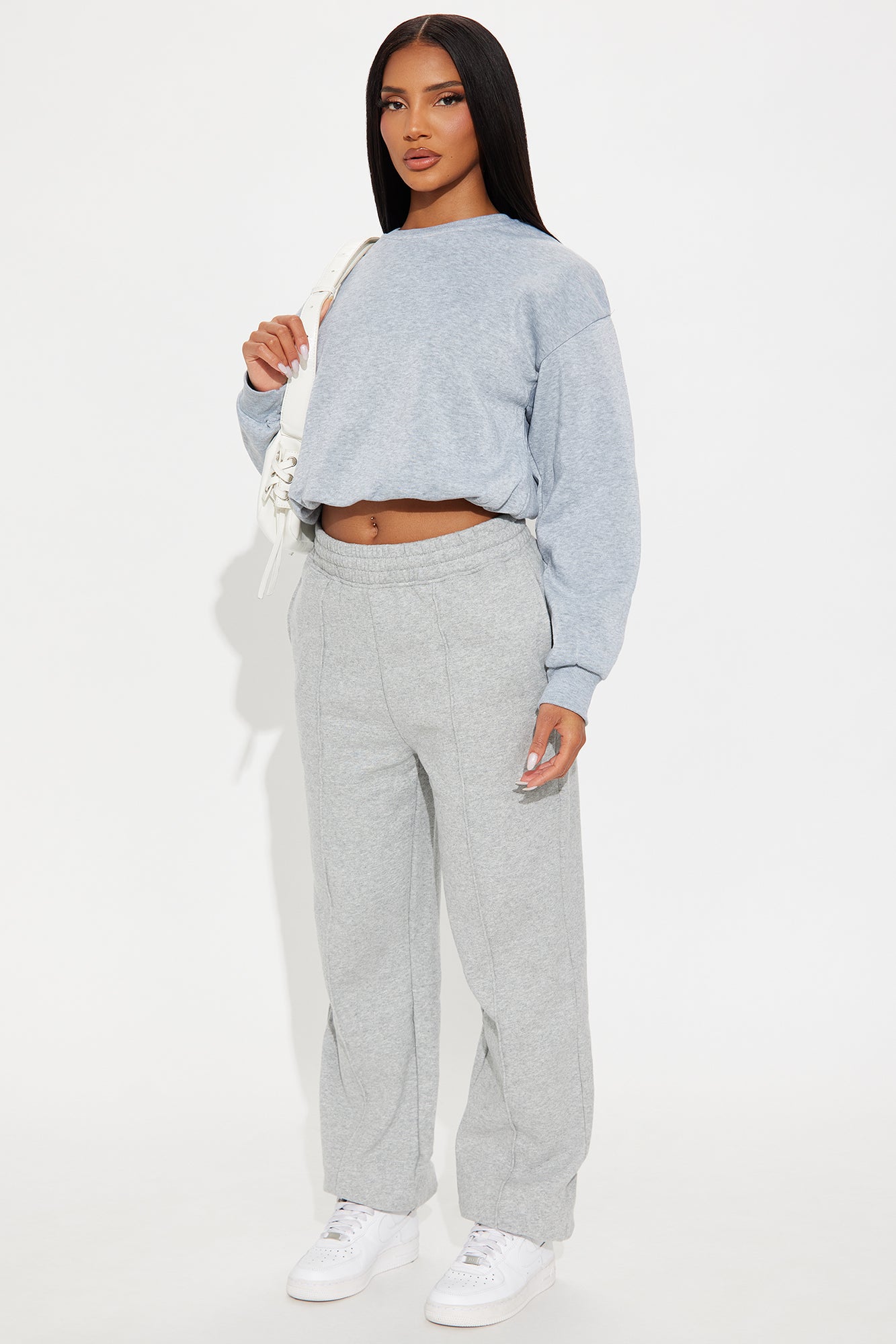 Defined Comfort Fleece Jogger - Heather Grey