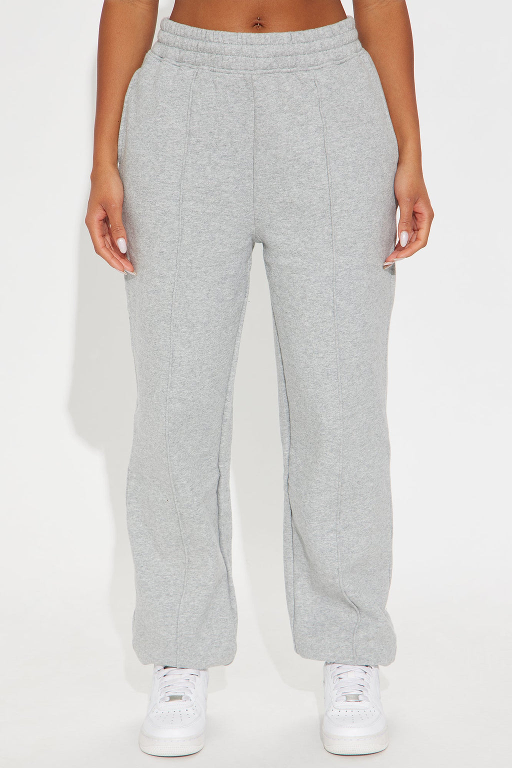 Defined Comfort Fleece Jogger - Heather Grey