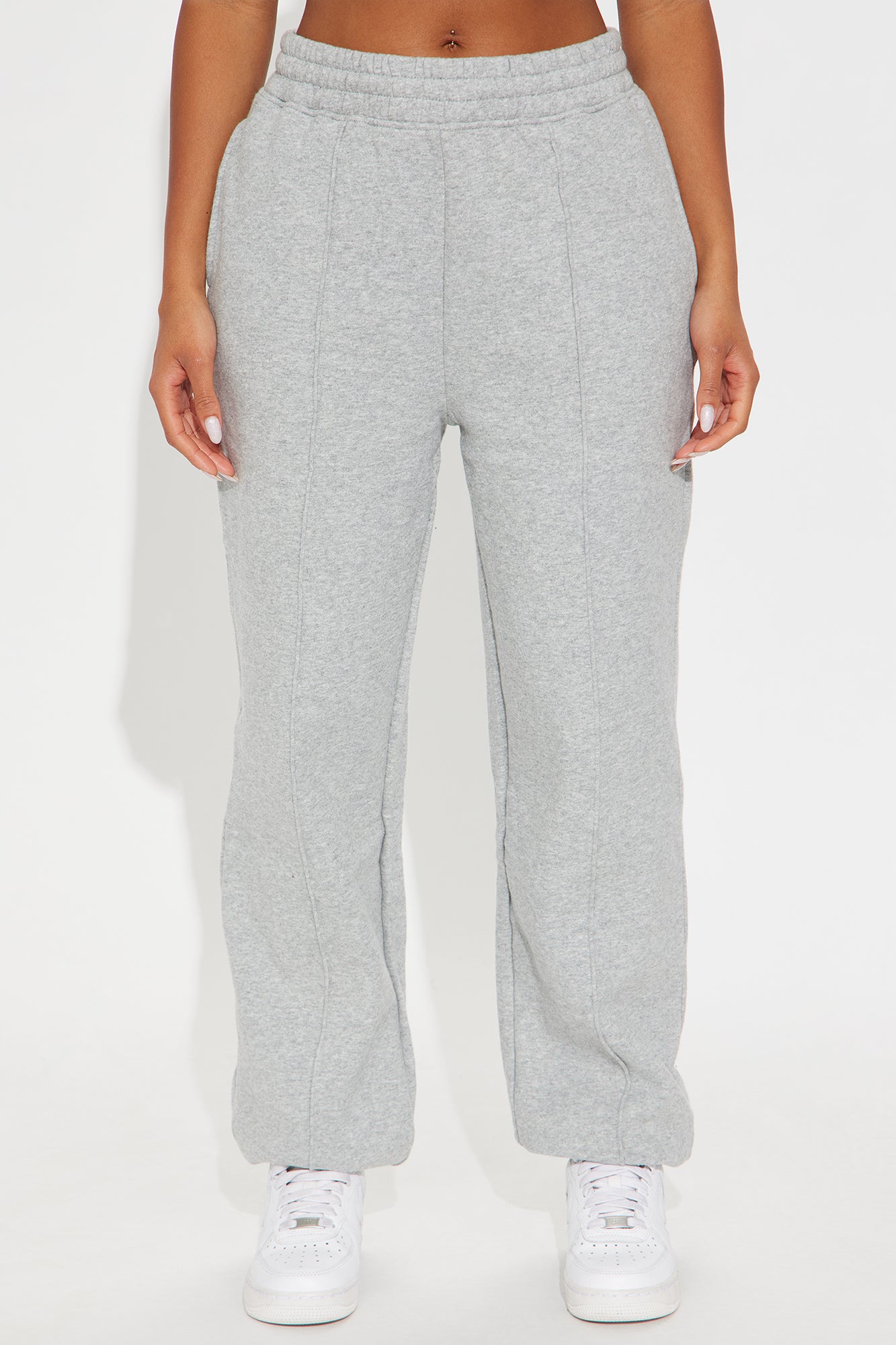 Defined Comfort Fleece Jogger - Heather Grey