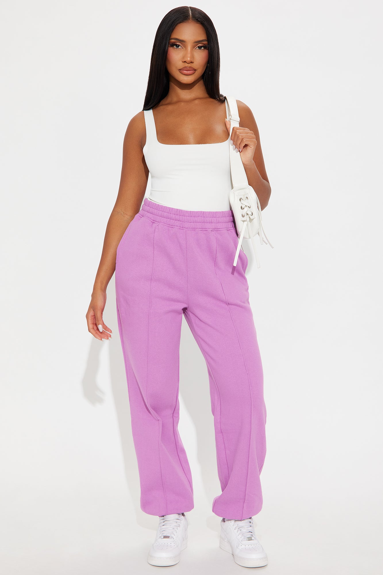 Defined Comfort Fleece Jogger - Plum