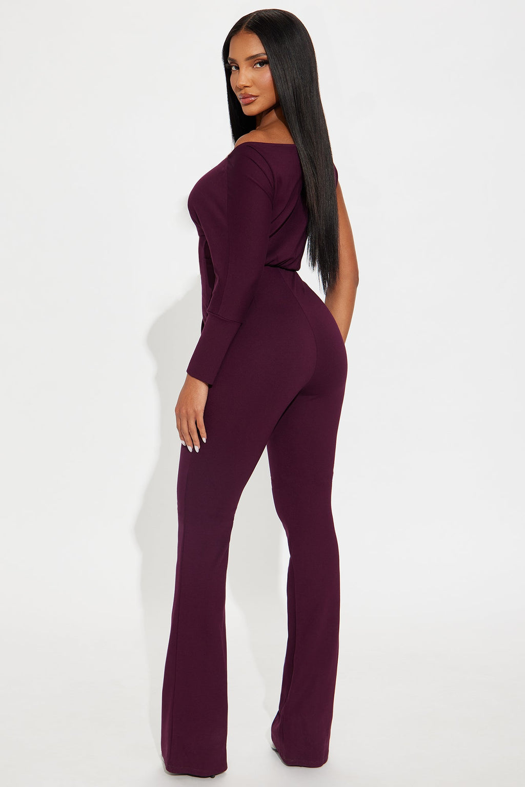 Feeling Fine Ponte Jumpsuit - Plum