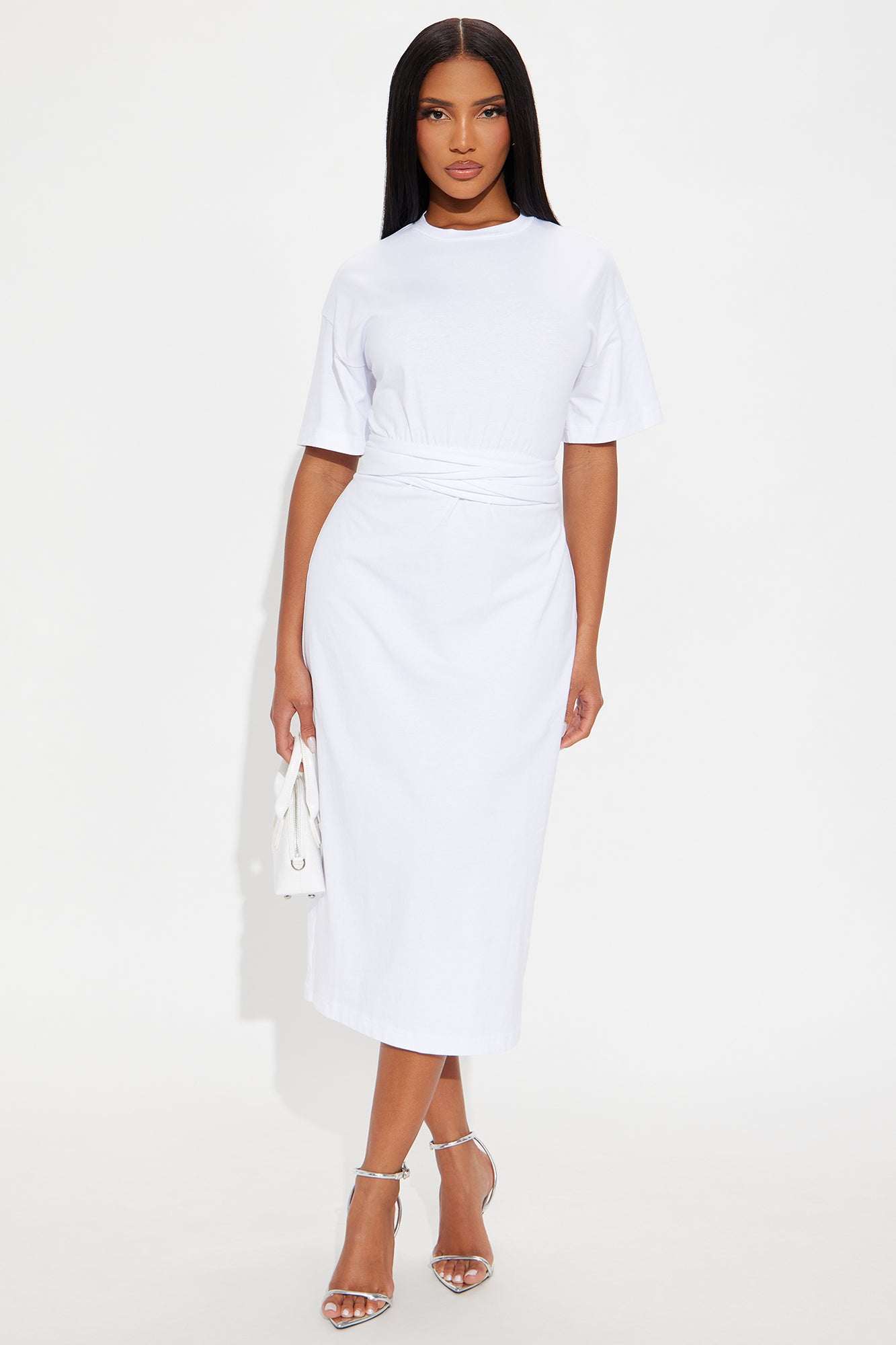 Postcards For You Midi Dress - White