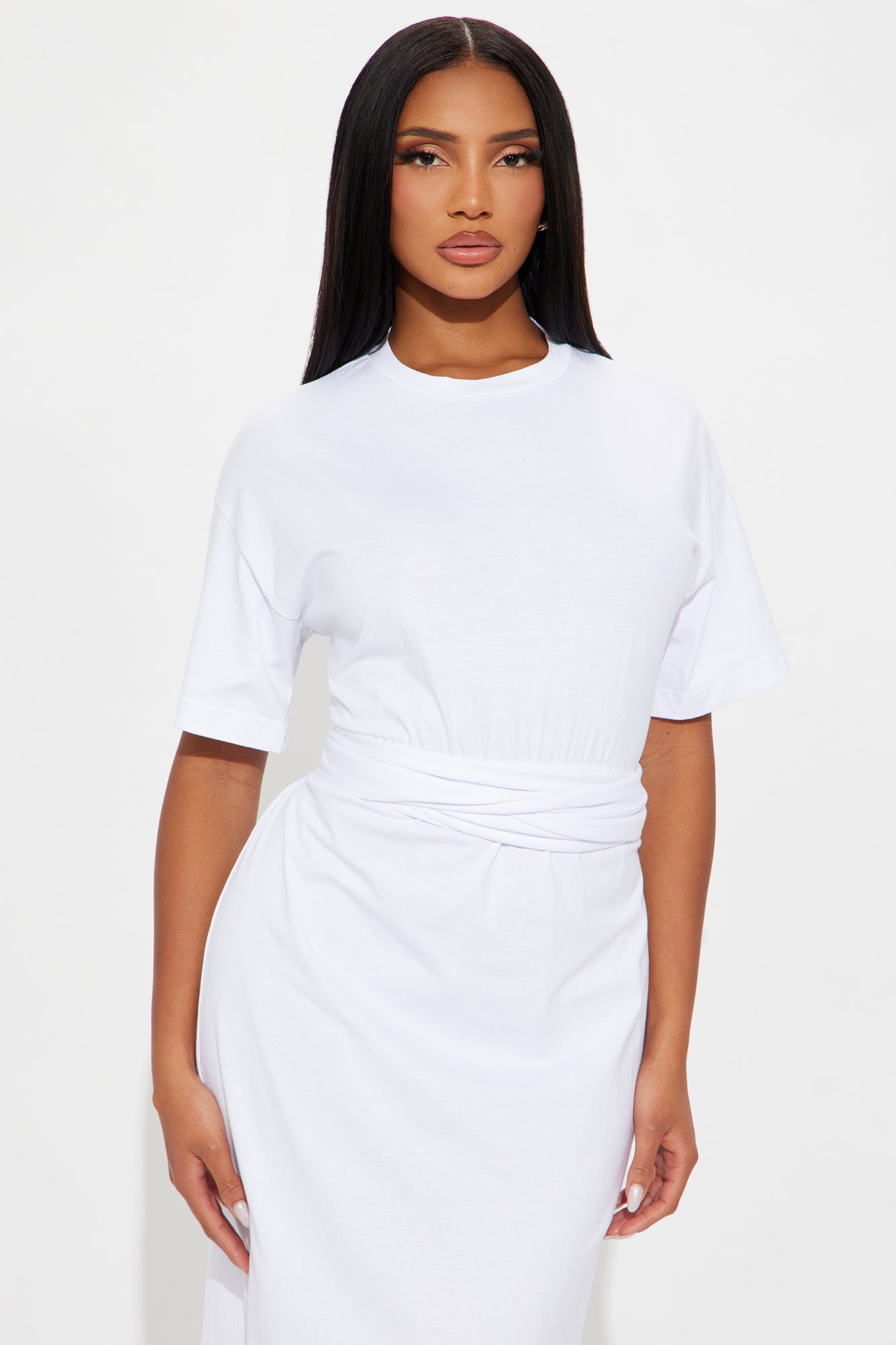 Postcards For You Midi Dress - White