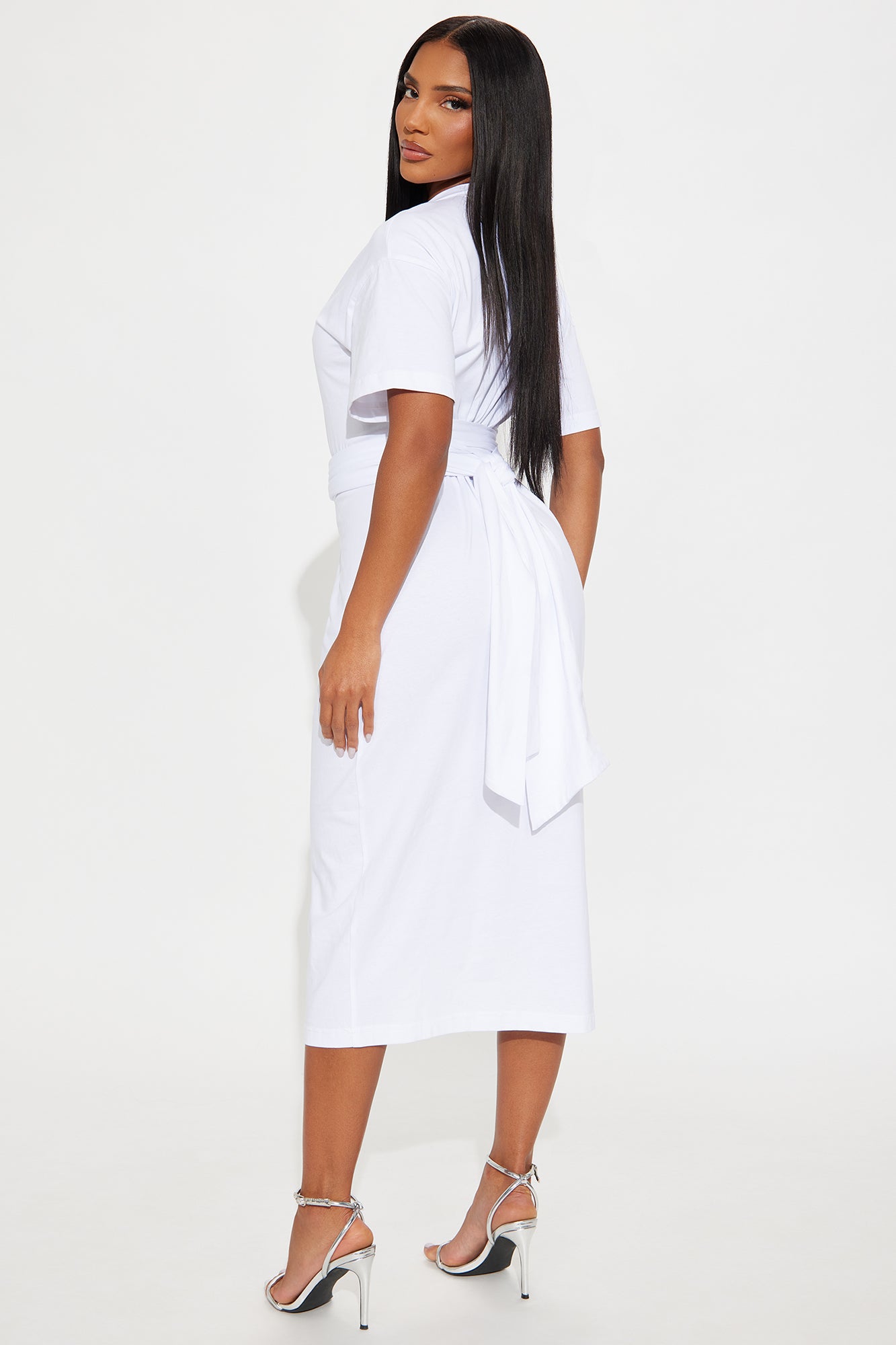 Postcards For You Midi Dress - White