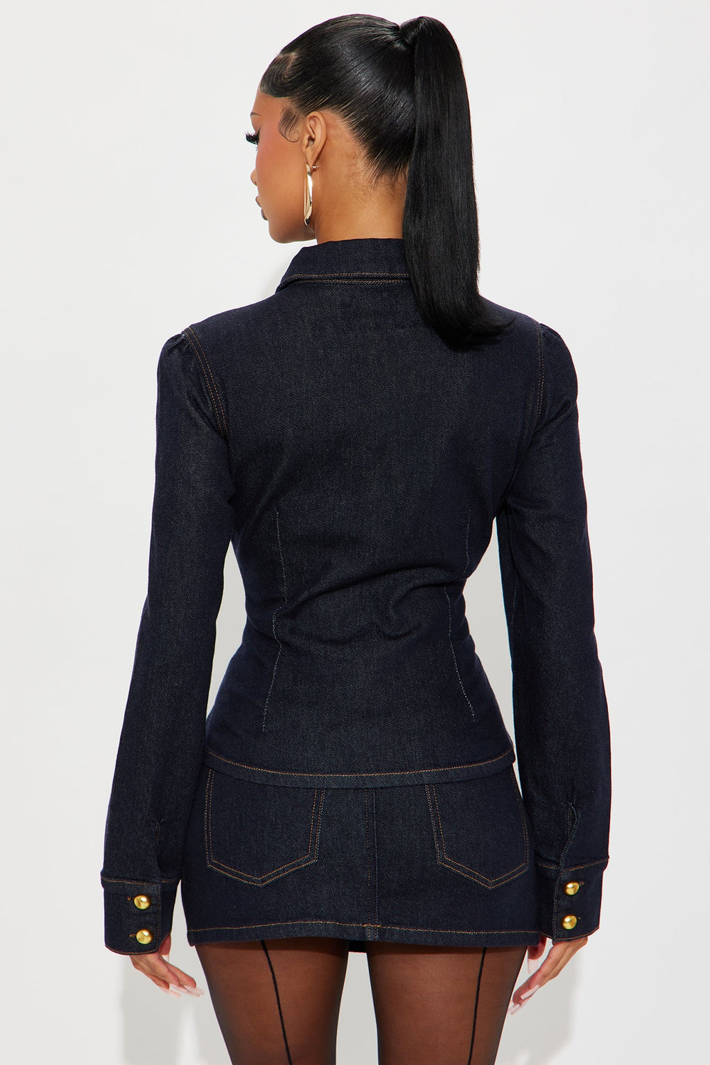 Dakota Denim Skirt Set - Dark Wash