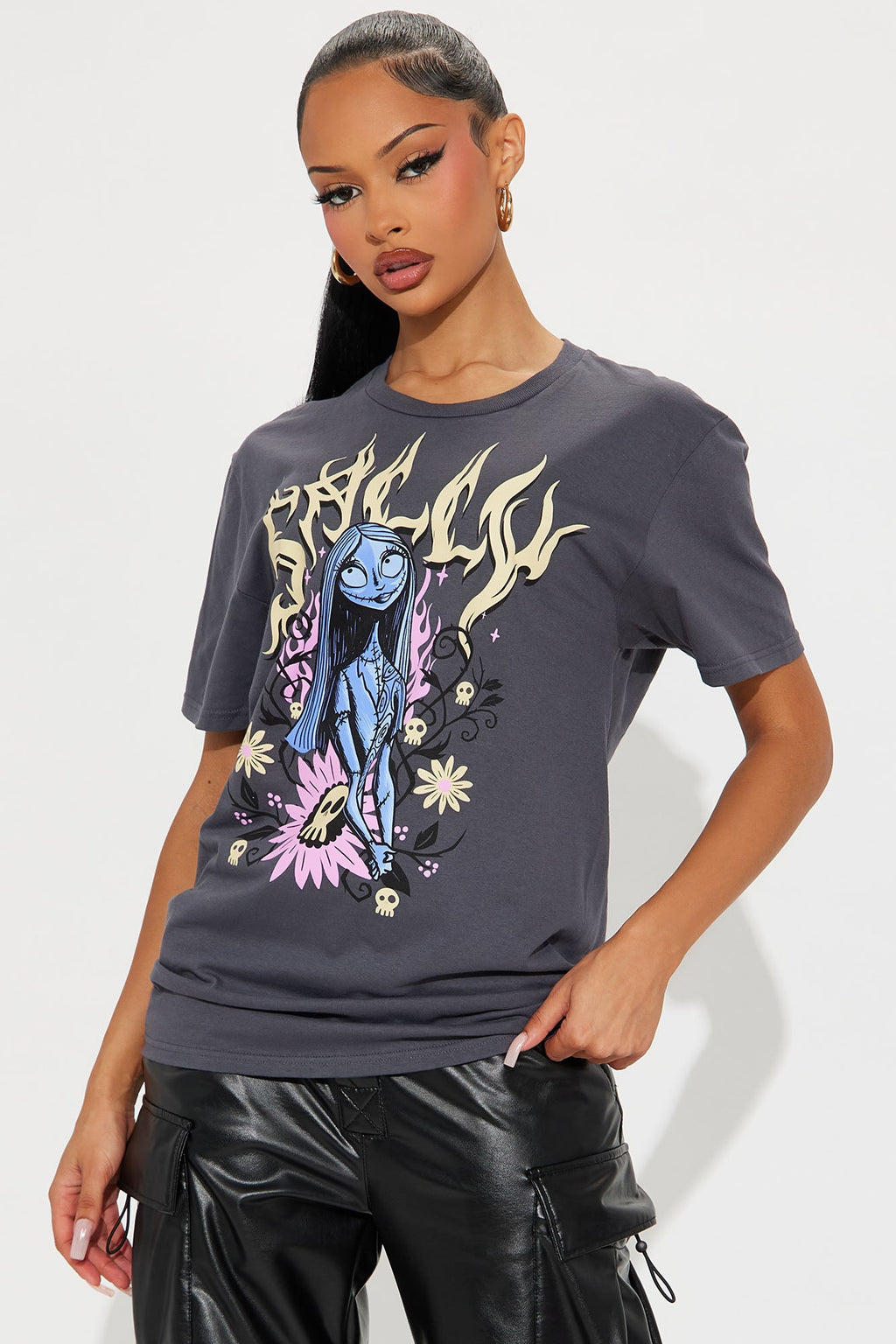 Sally The Nightmare Before Christmas Tee - Charcoal