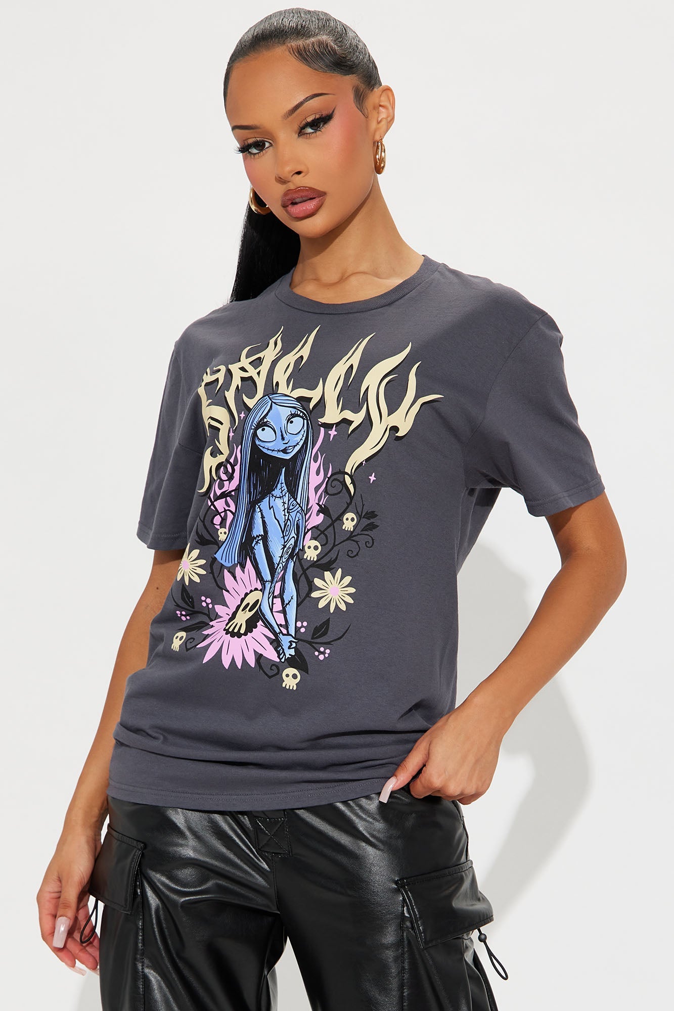 Sally The Nightmare Before Christmas Tee - Charcoal