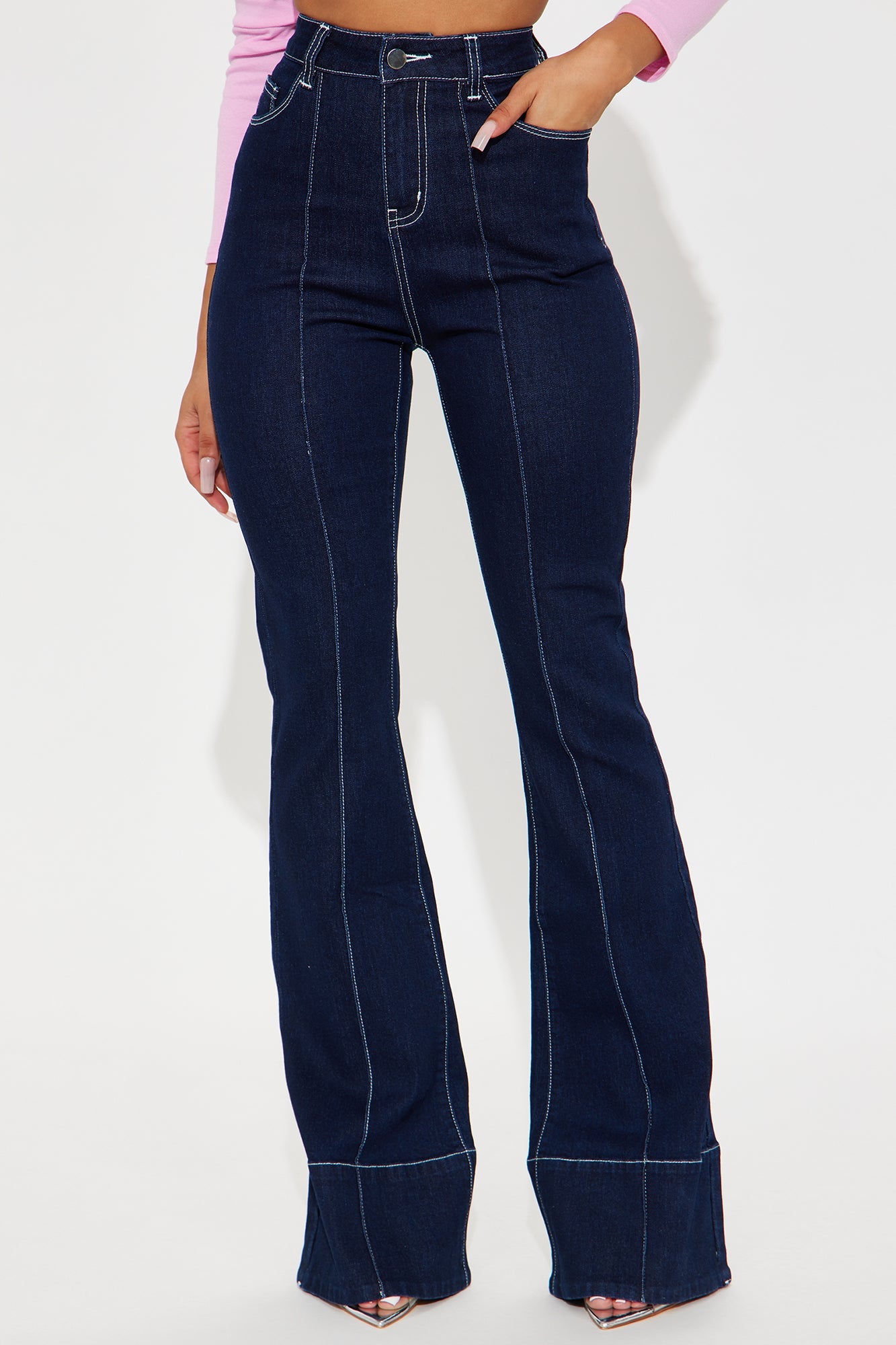 See Myself Out Flare Jeans - Dark Wash