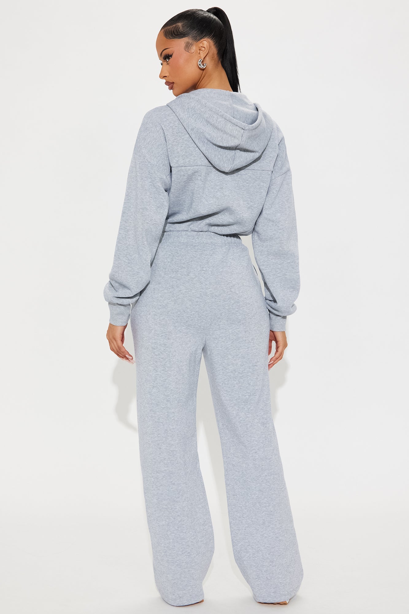 Charlie Fleece Jumpsuit - Heather Grey