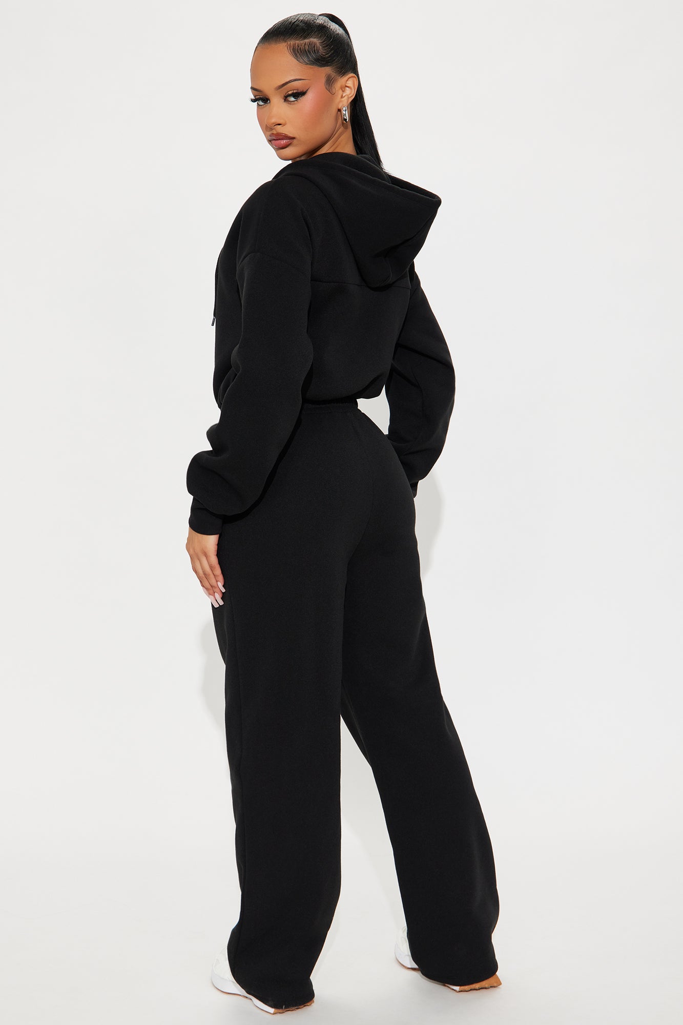 Charlie Fleece Jumpsuit - Black