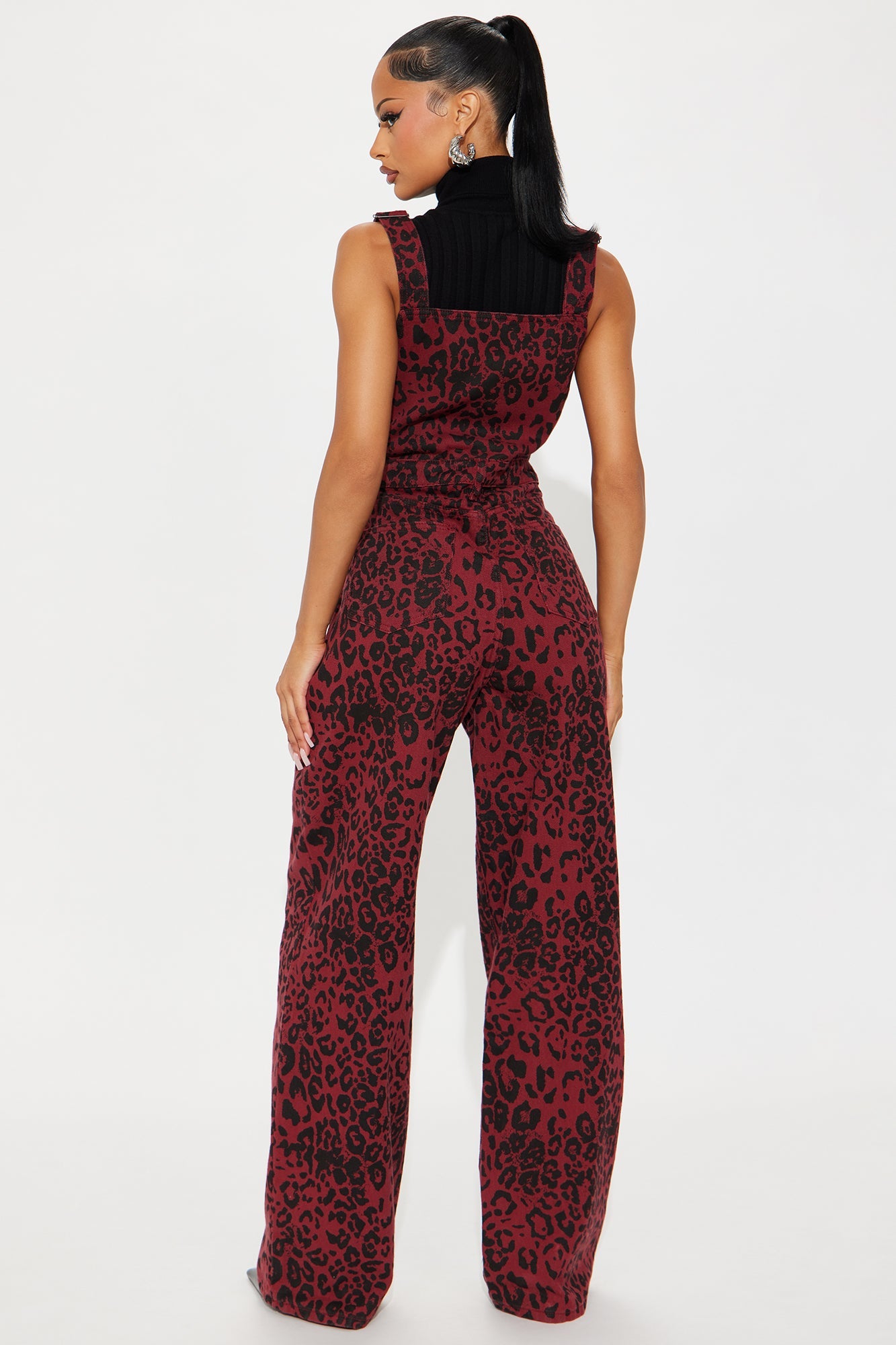 Match The Energy Leopard Overalls - Red