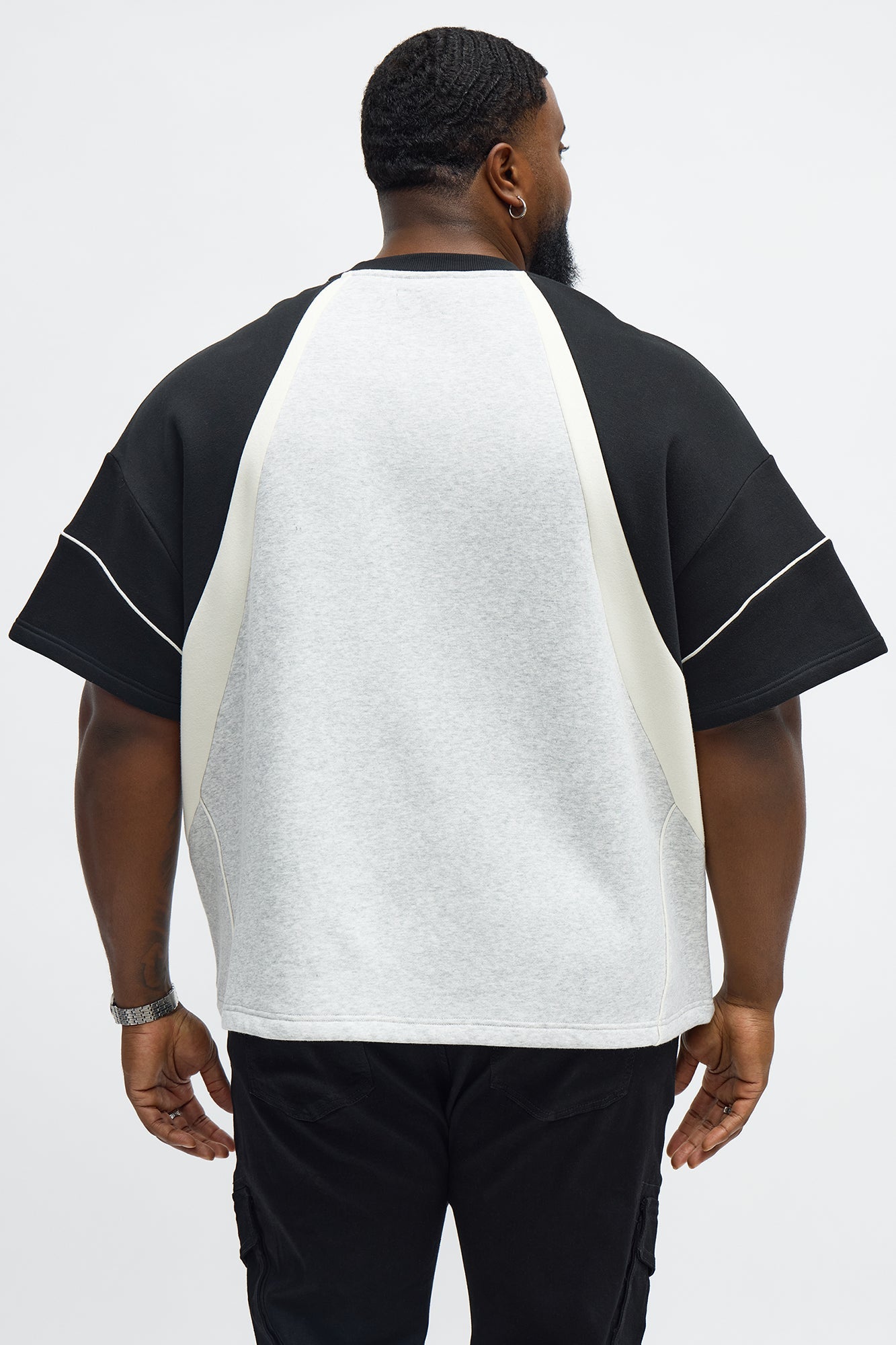 Tyson Oversized X Varsity Short Sleeve Tee - Heather/Combo