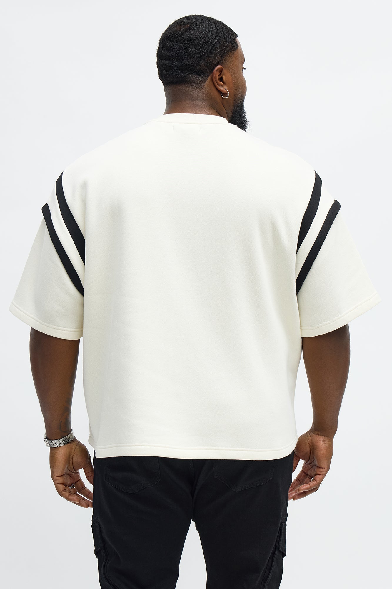 Prospect Boxy Short Sleeve Tee - Cream/combo