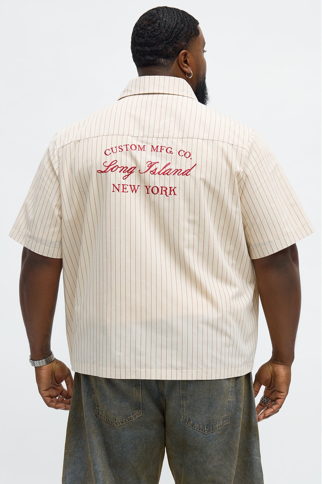 Long Island Mechanic Button Up Shirt  - Natural