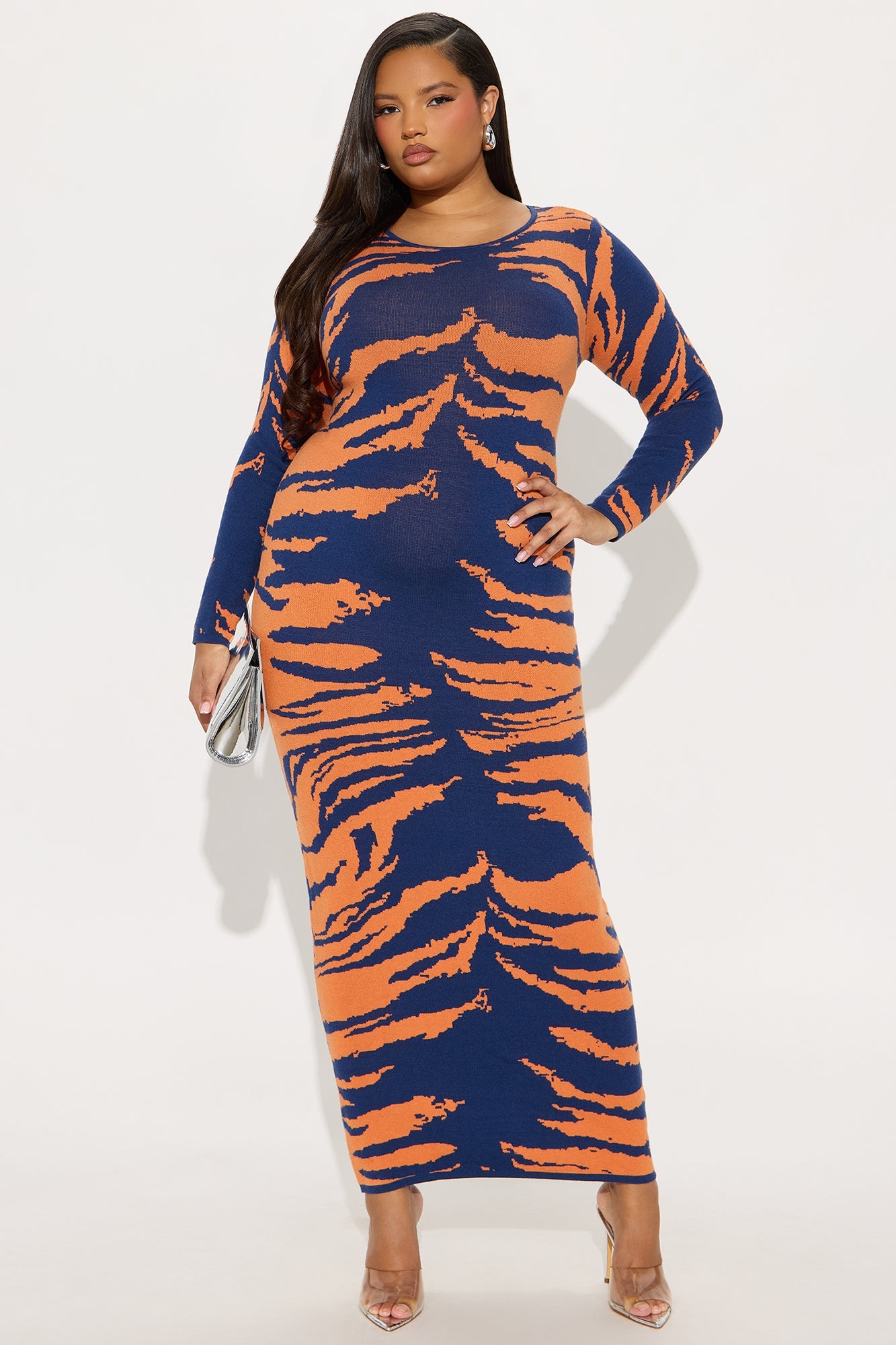 Toni Sweater Maxi Dress - Blue/combo