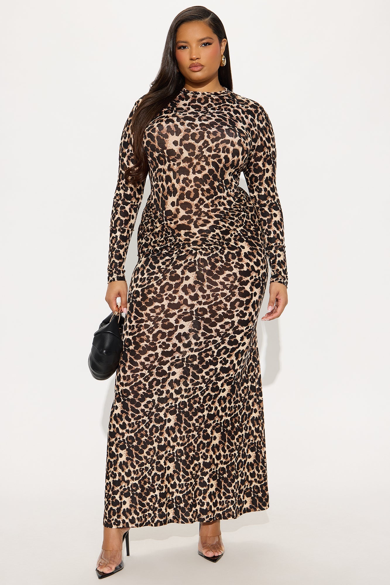 Modestly Wild Maxi Dress - Leopard