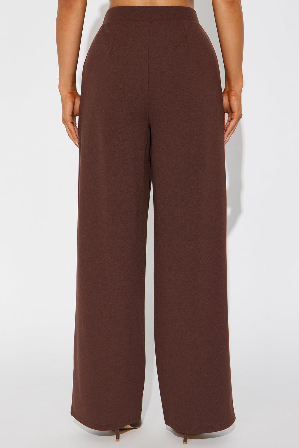 Innocent Promise Crepe Knit Wide Leg Pant 31 - Brown 
