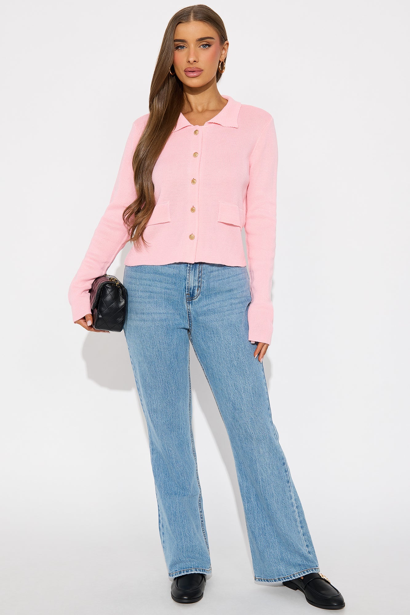 Kenny Hardware Cardigan - Pink