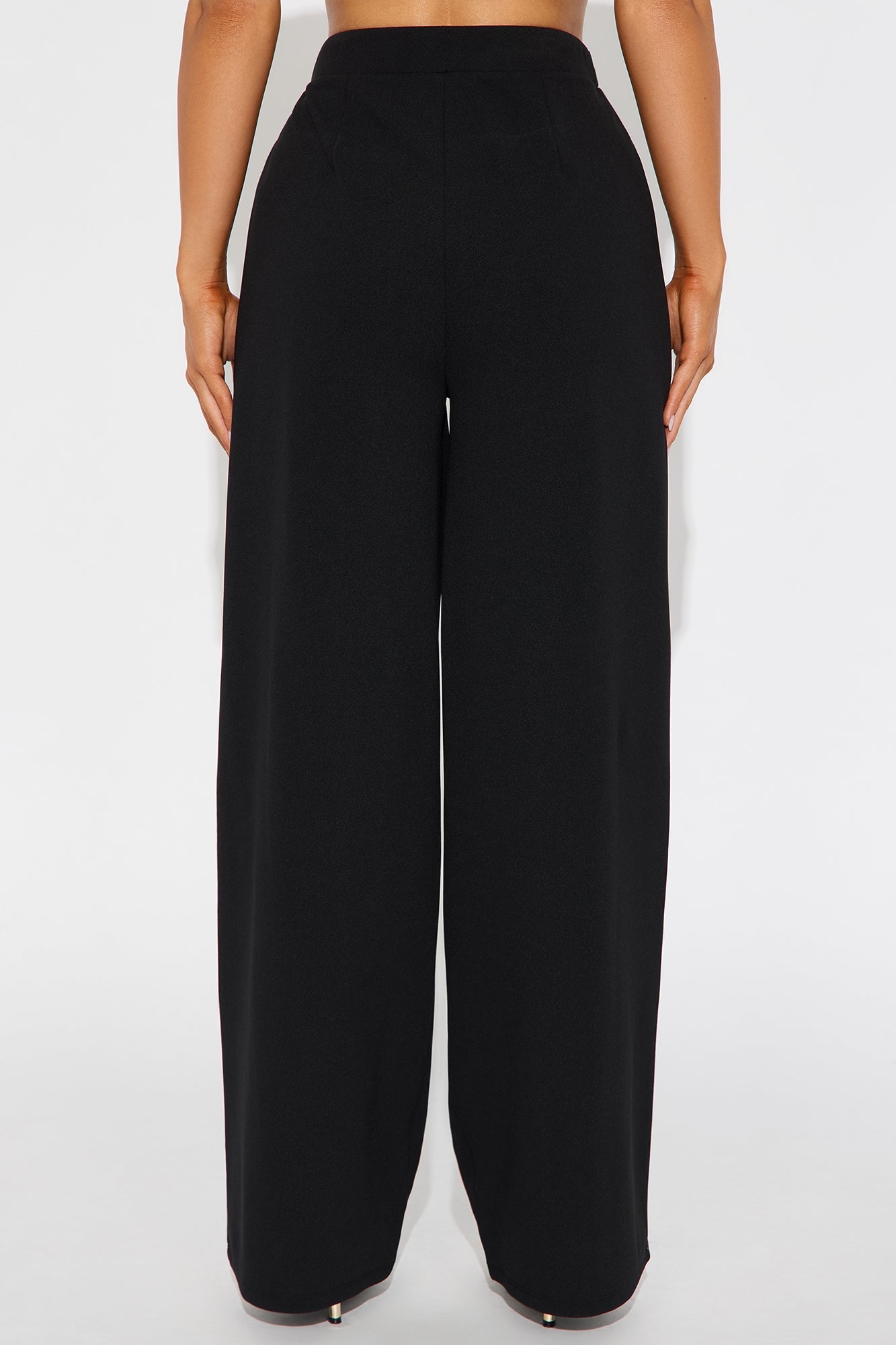 Innocent Promise Crepe Knit Wide Leg Pant 31 - Black 