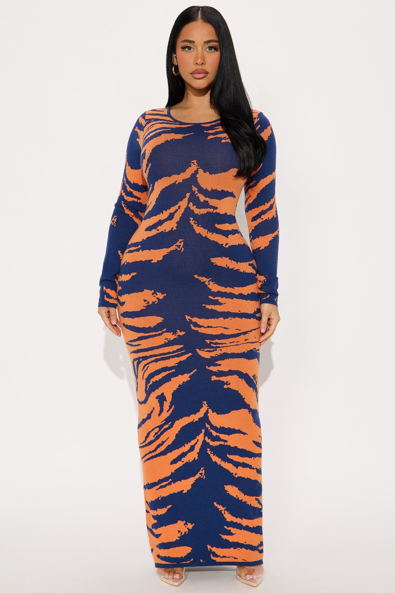 Toni Sweater Maxi Dress - Blue/combo