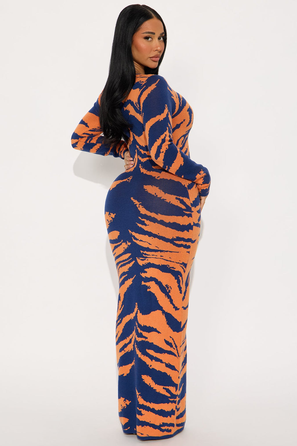 Toni Sweater Maxi Dress - Blue/combo