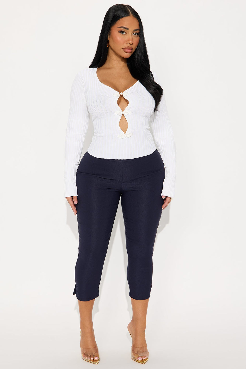 Natalia Millennium Capri Skinny Pant 20″ - Navy