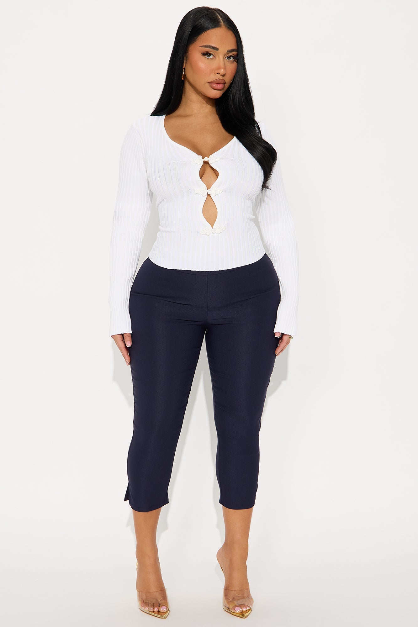 Natalia Millennium Capri Skinny Pant 20″ - Navy