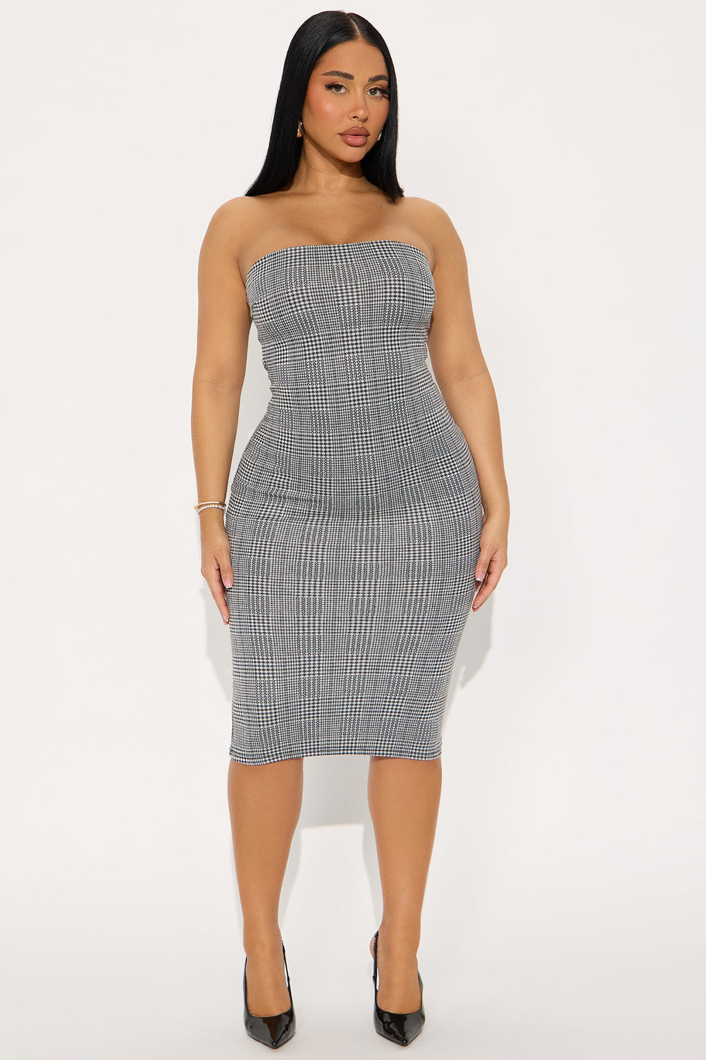 Slay Ready Jacket Midi Dress Set - Black/combo